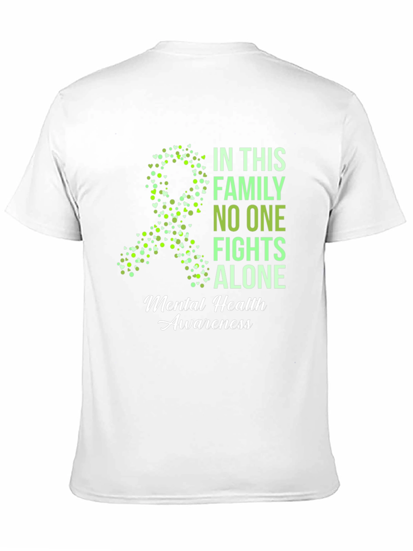 Mental Health Awareness T-Shirt - No One Fights Alone