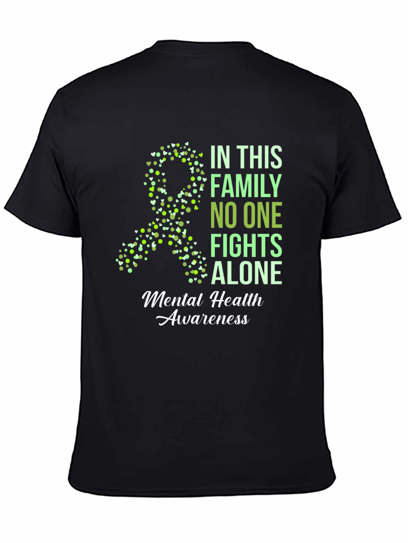 Mental Health Awareness T-Shirt - No One Fights Alone