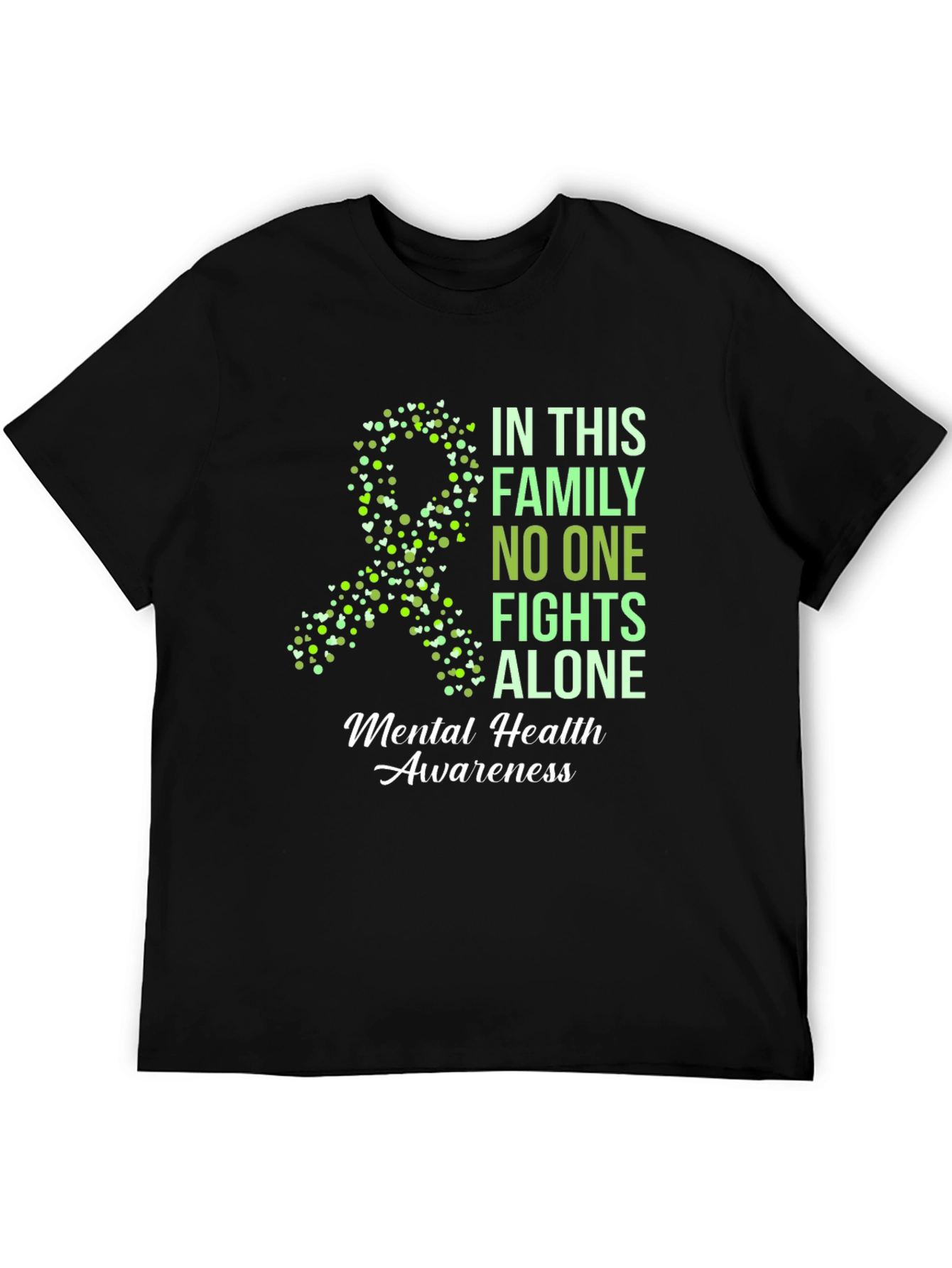 Mental Health Awareness T-Shirt - No One Fights Alone
