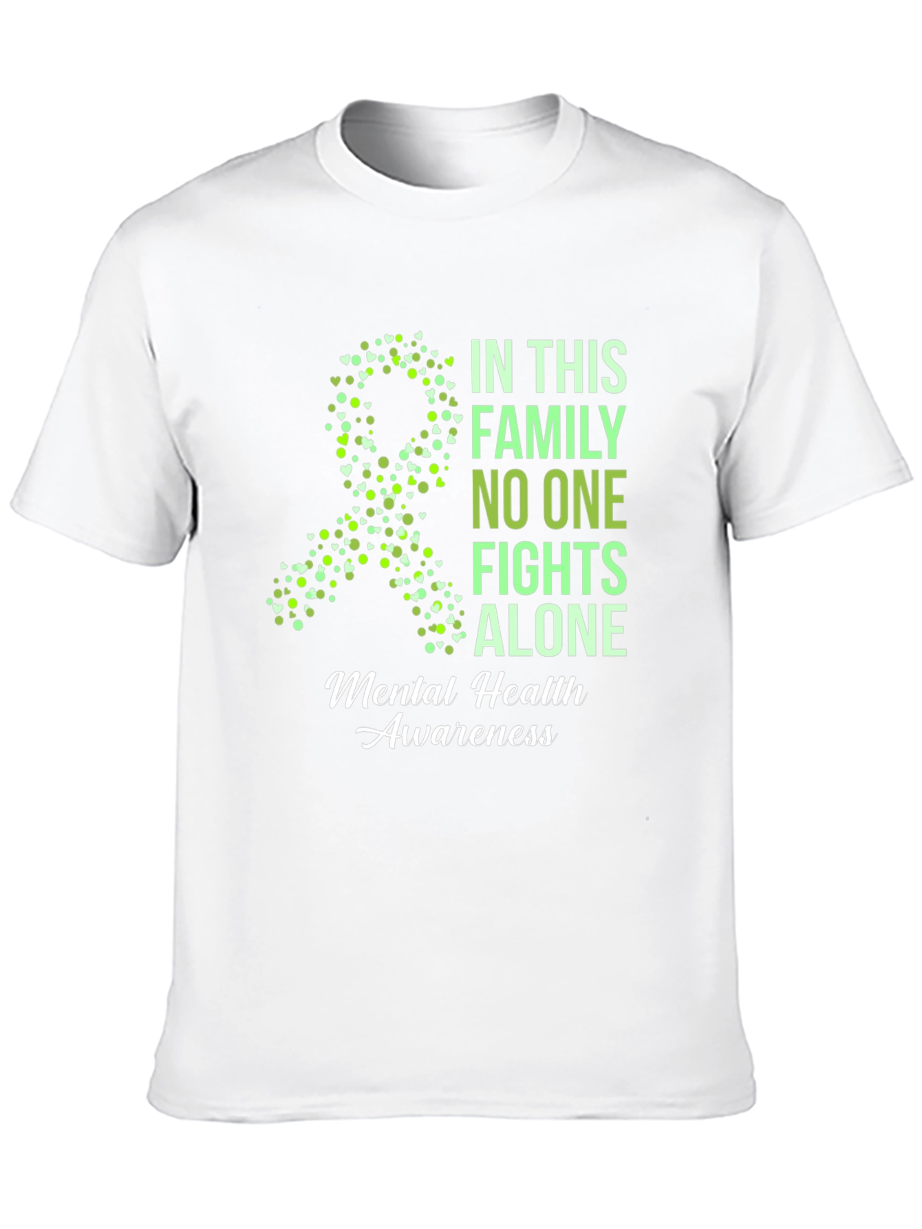 Mental Health Awareness T-Shirt - No One Fights Alone
