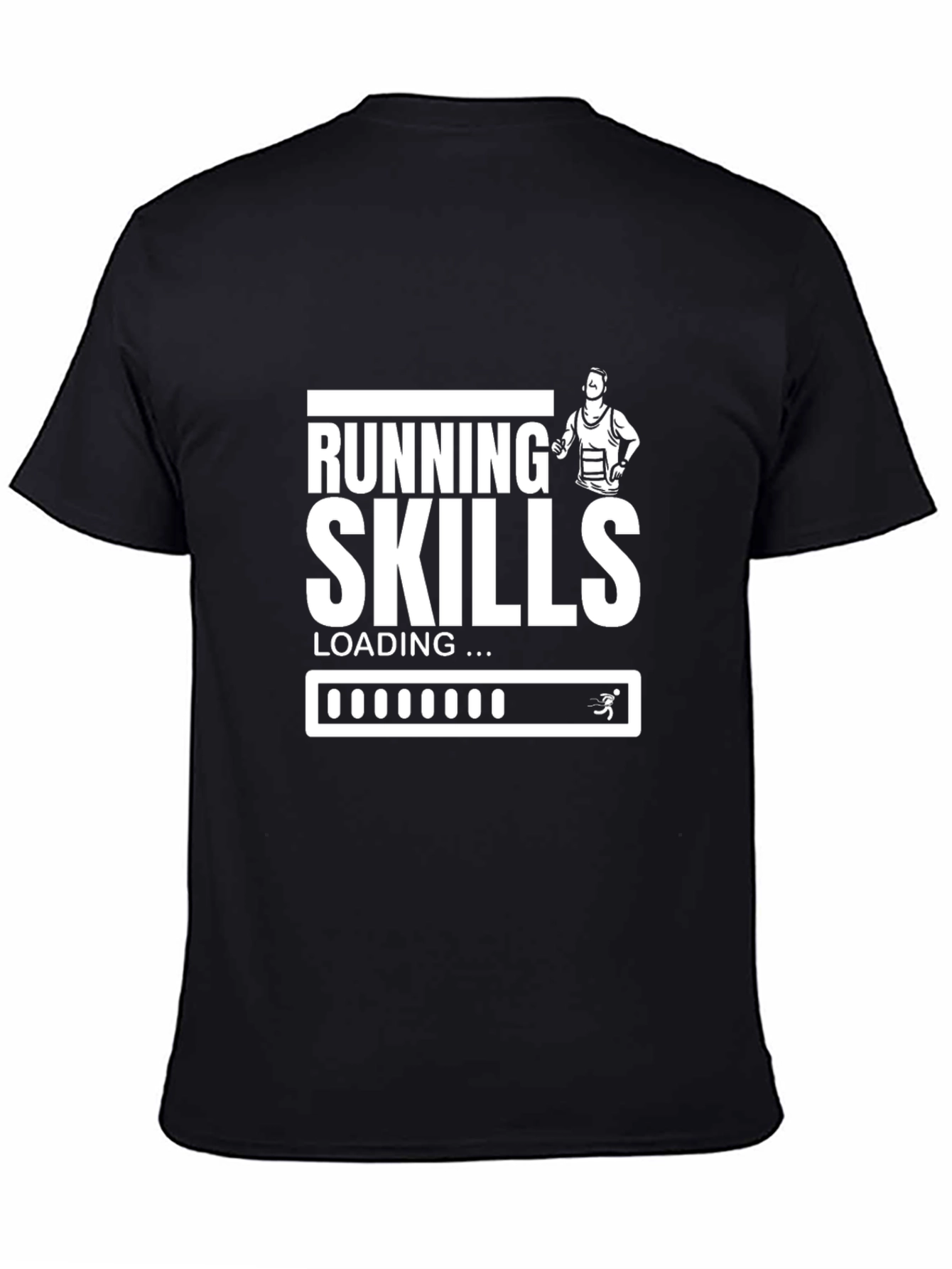 Running Skills Loading Black T-Shirt