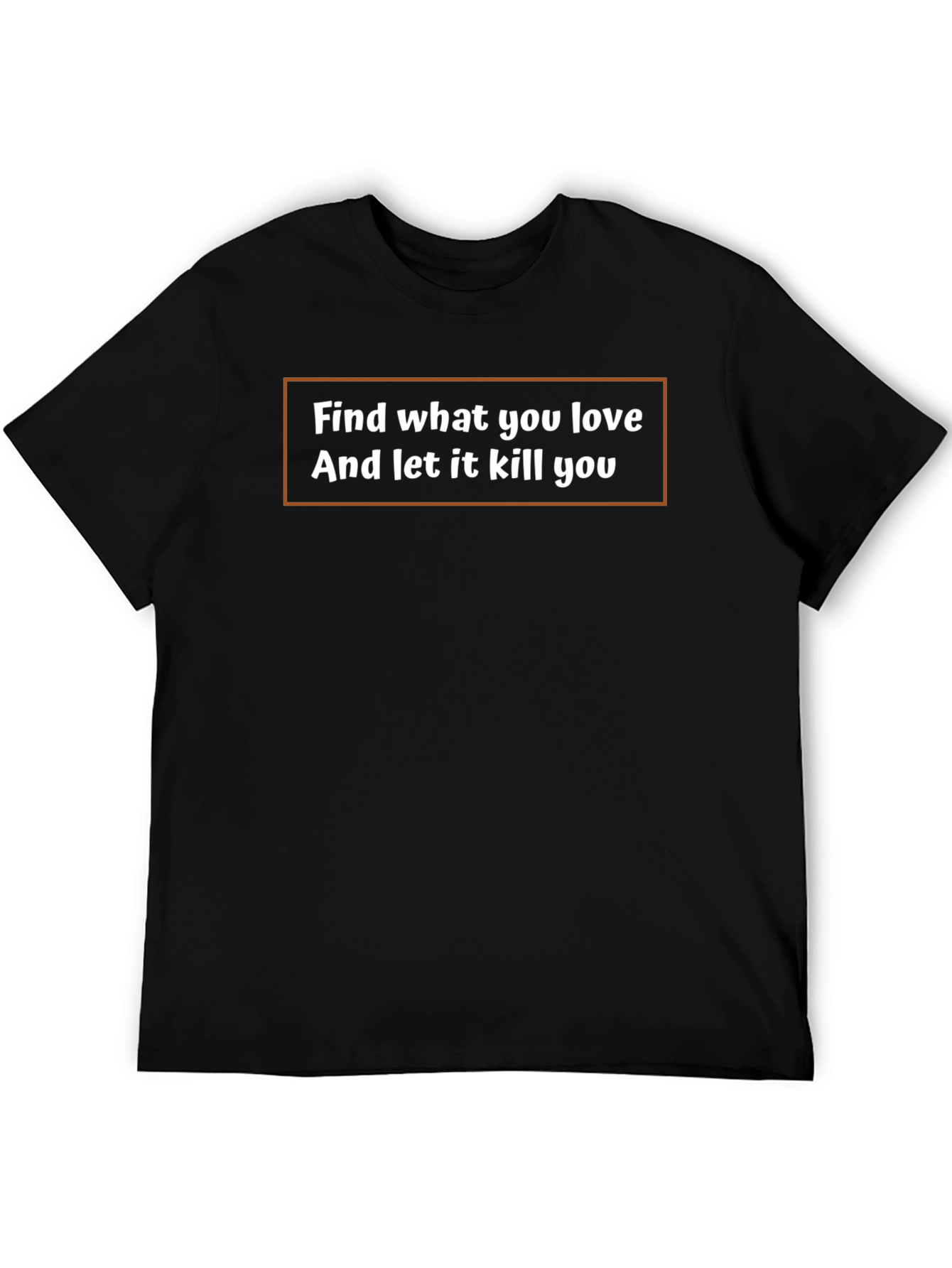 Find What You Love Black Graphic Tee