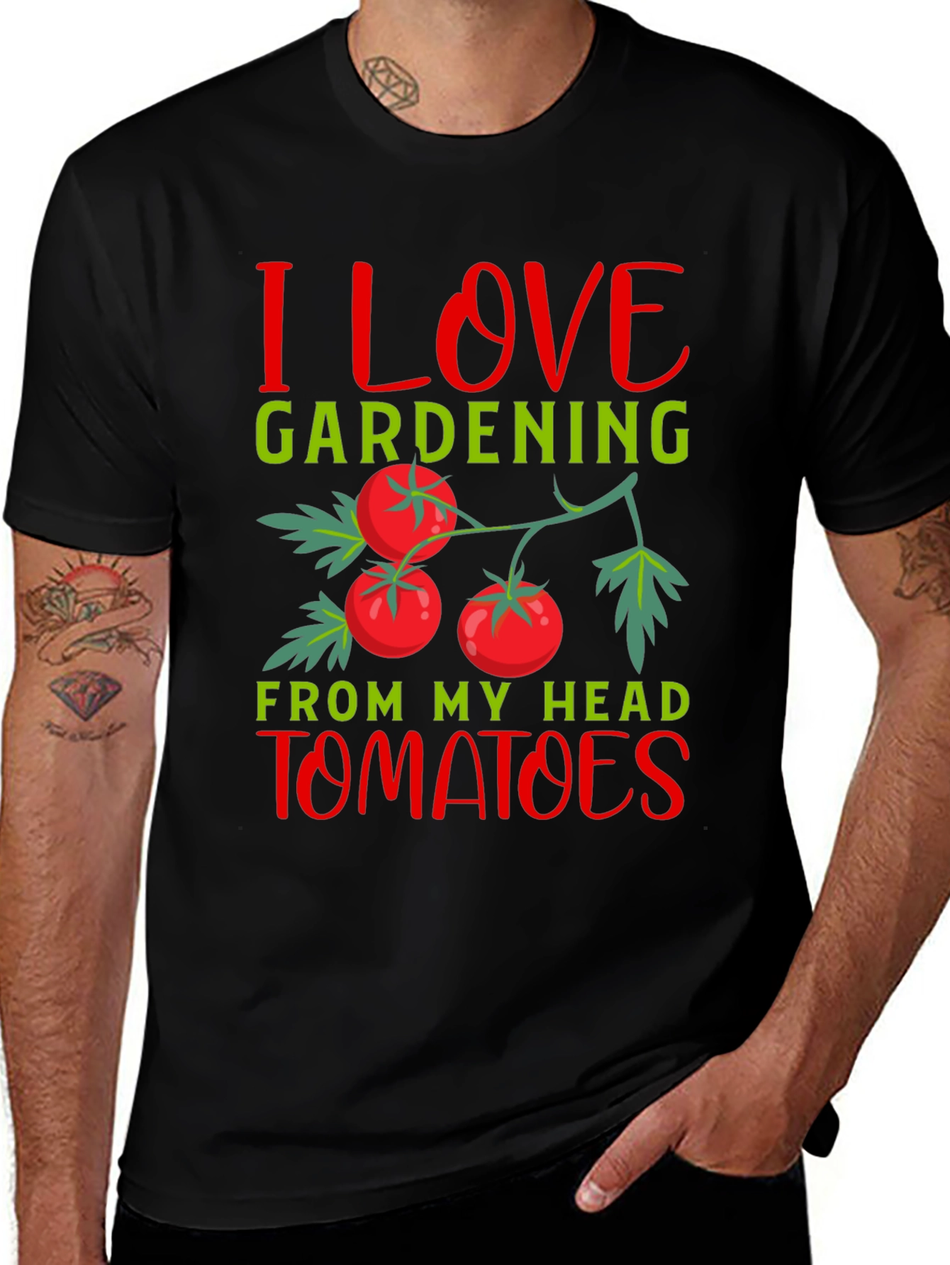 I Love Gardening Tomatoes T-Shirt