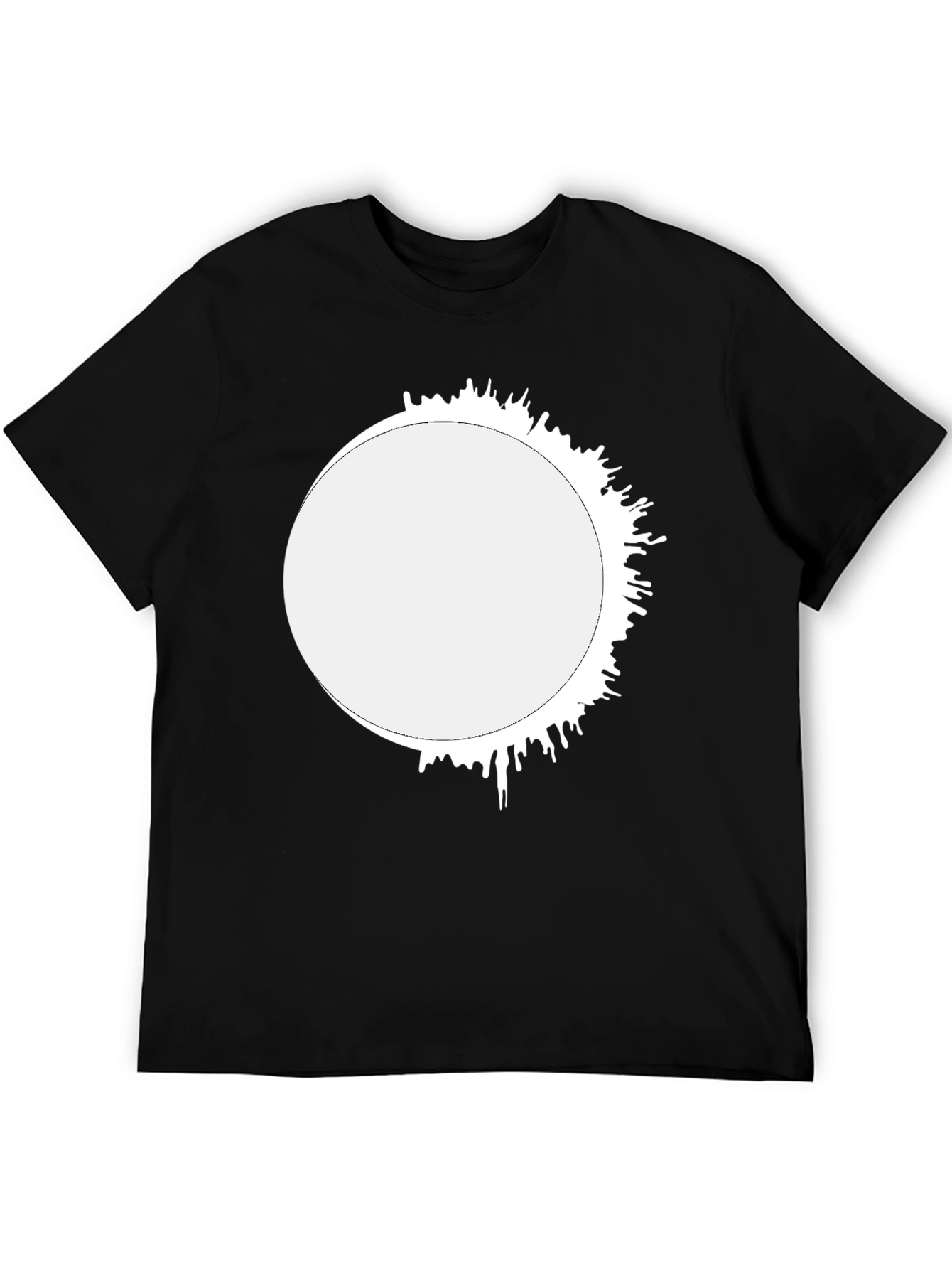 Eclipse Graphic Tee - Black Cotton Blend