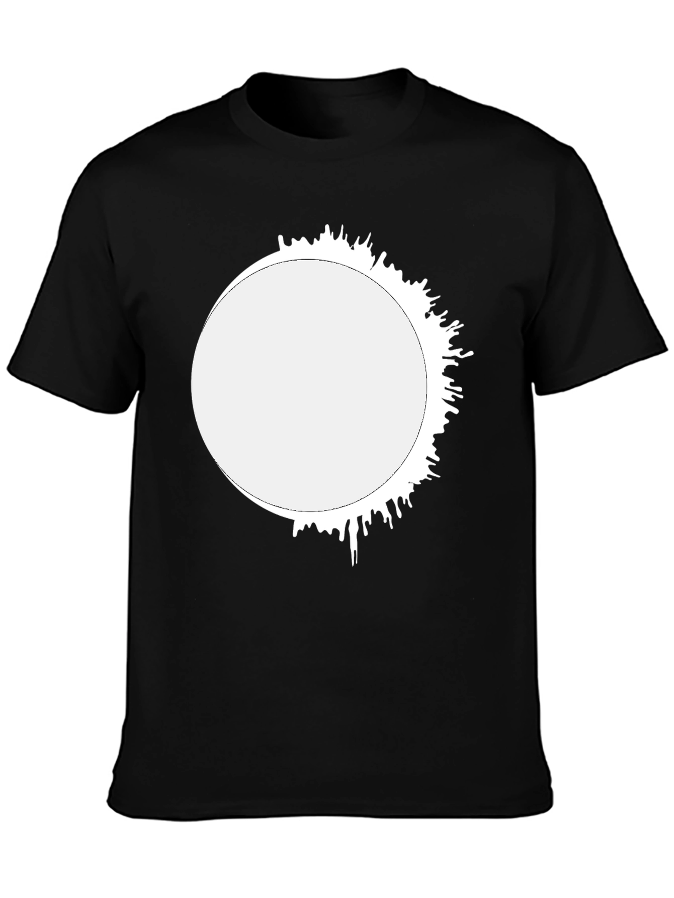 Eclipse Graphic Tee - Black Cotton Blend