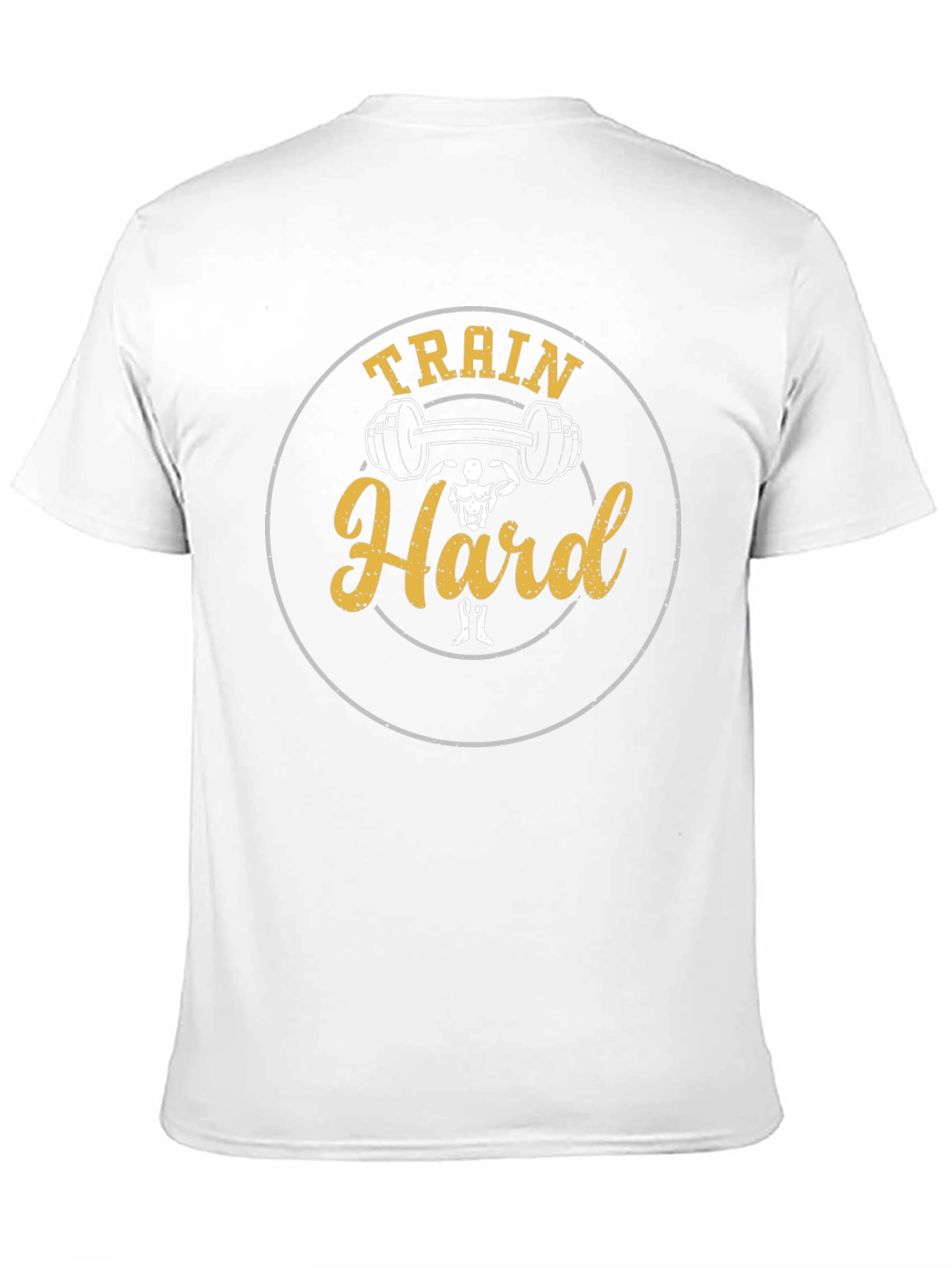Train Hard Graphic Tee - Fitness Motivation Shirt