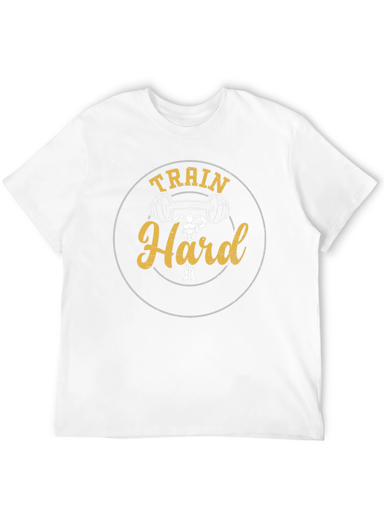 Train Hard Graphic Tee - Fitness Motivation Shirt