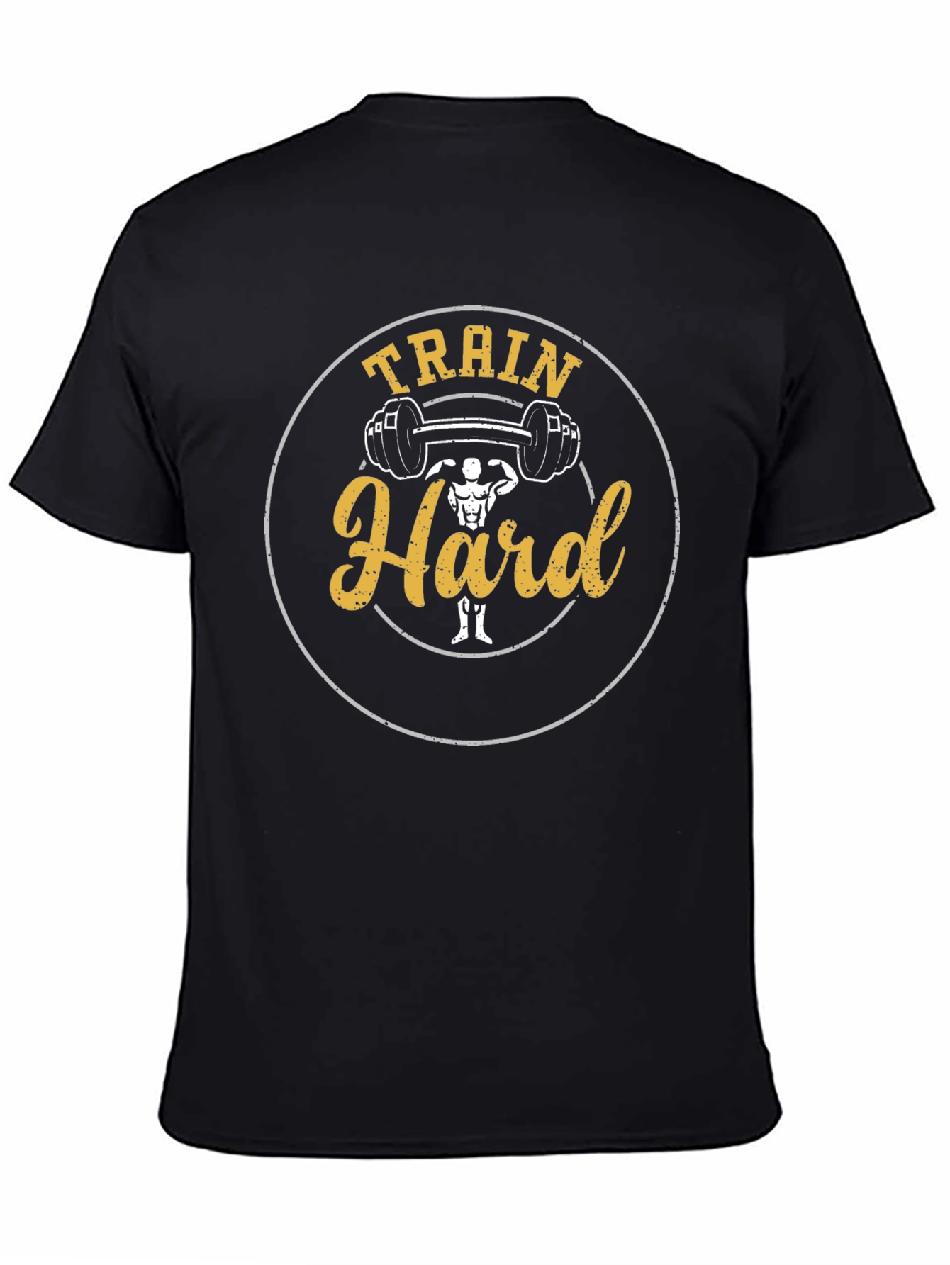Train Hard Graphic Tee - Fitness Motivation Shirt