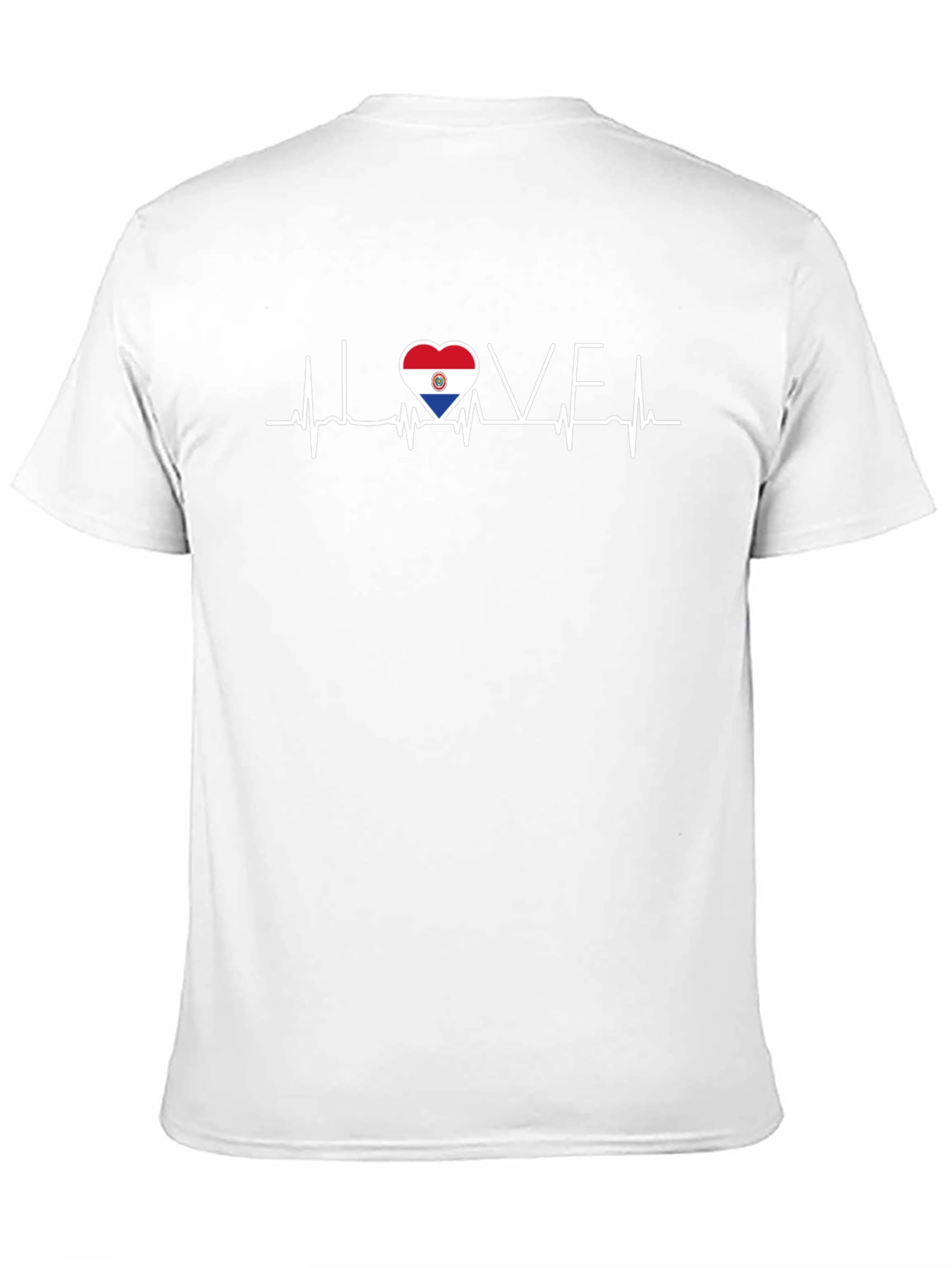 I Love Paraguay Heartbeat Graphic T-Shirt