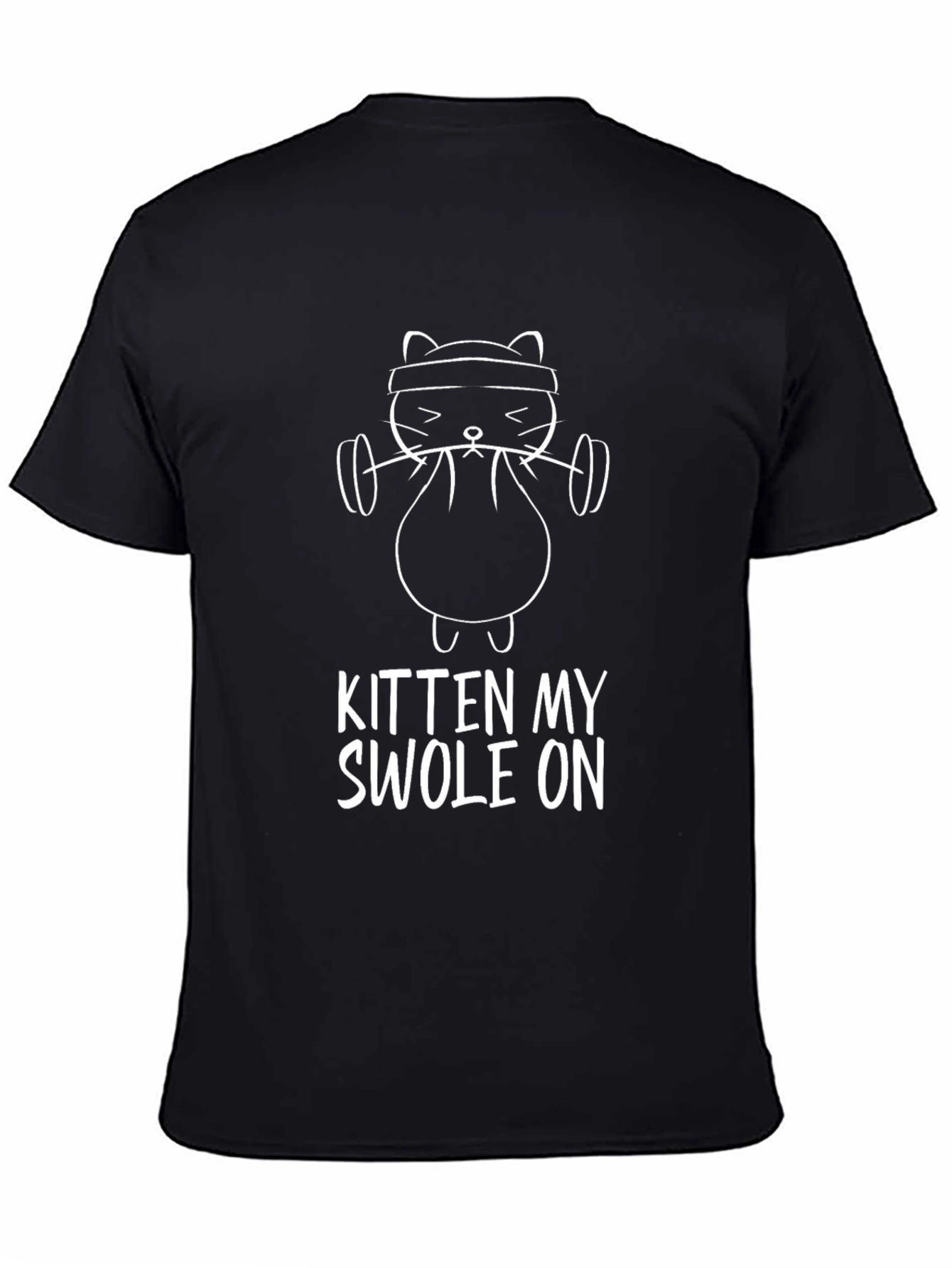 Kitten My Swole On T-Shirt - Gym Cat Design
