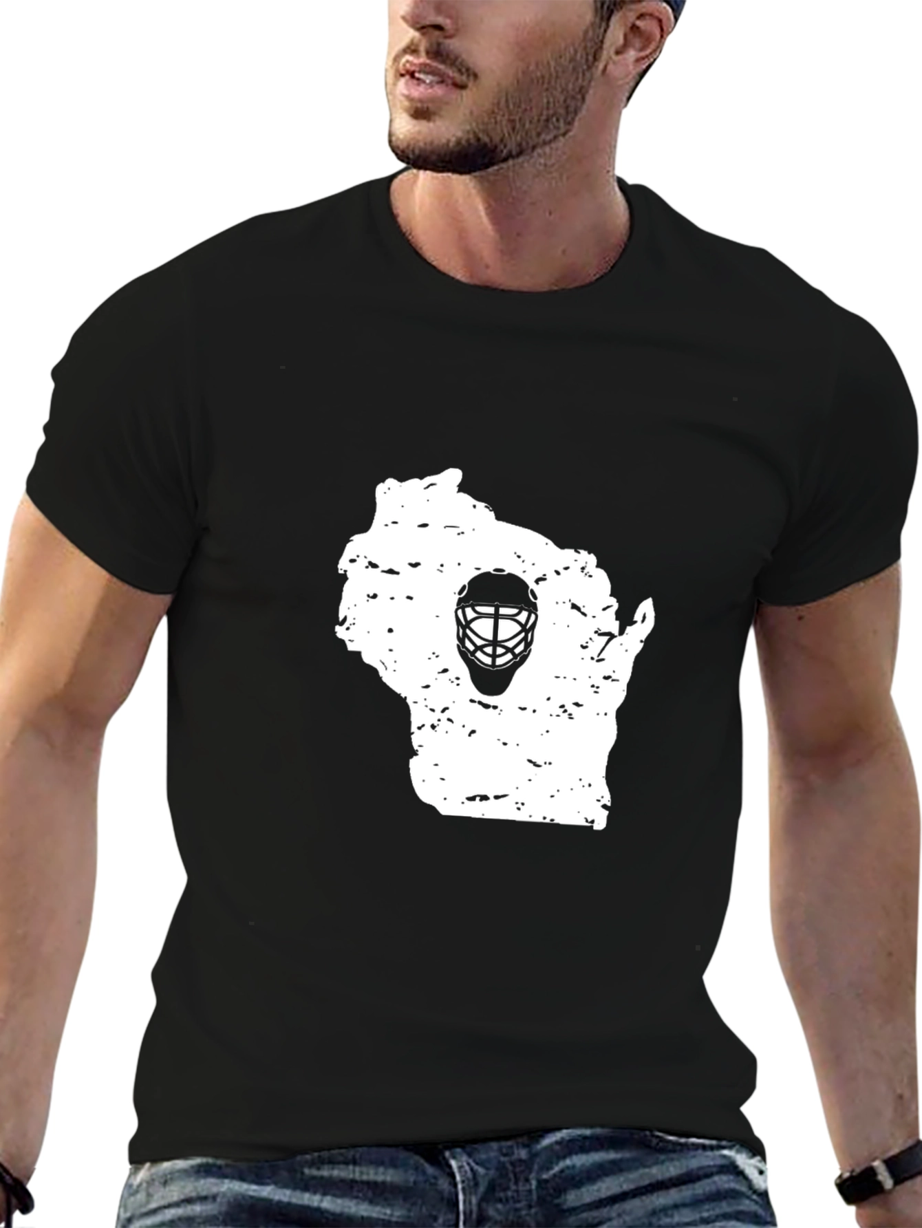 Wisconsin Hockey Fan Tee