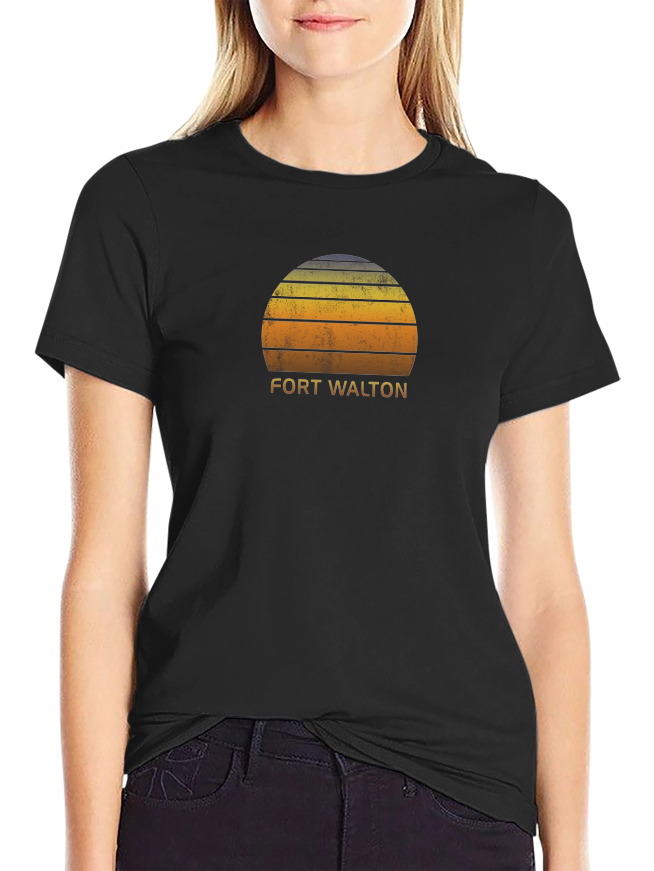 Fort Walton Retro Sunset T-Shirt