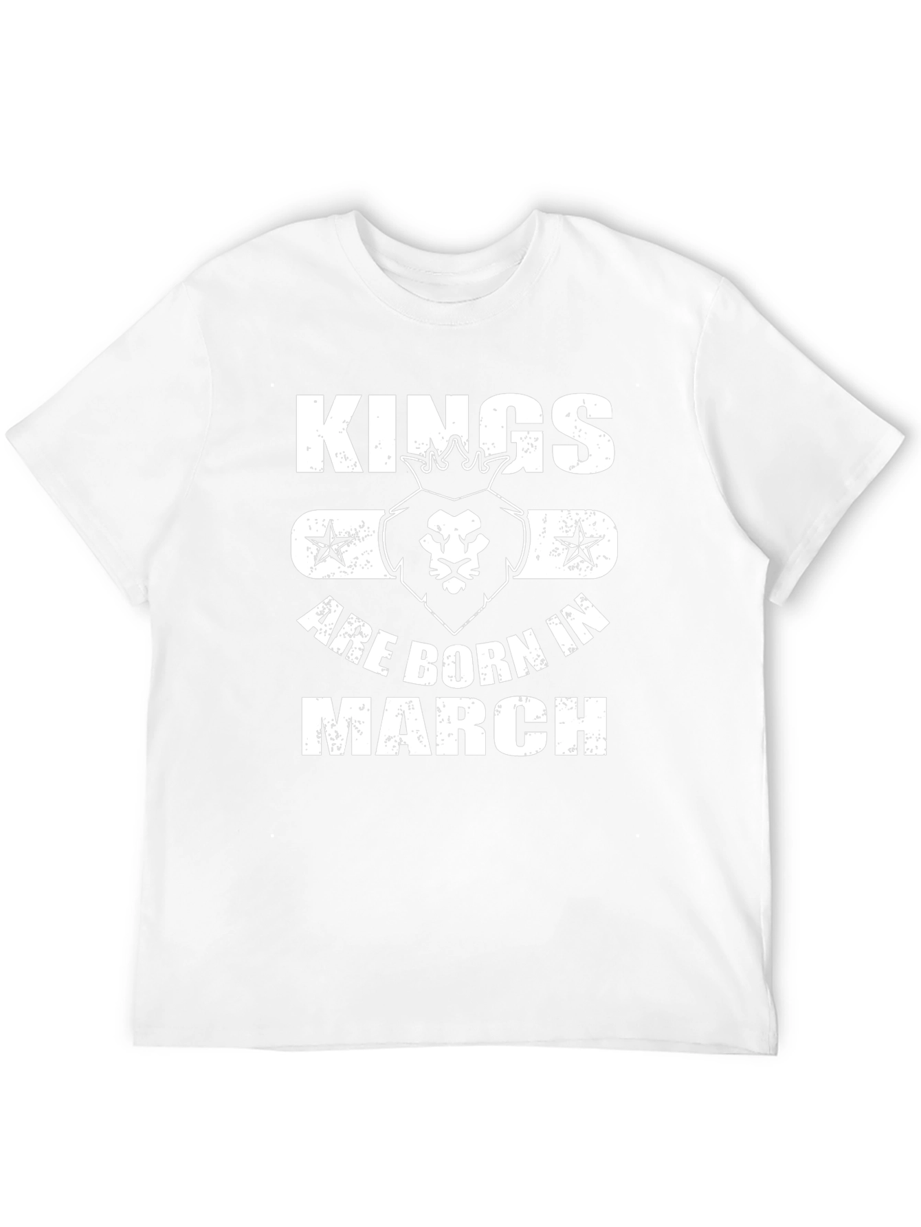 Kings Are Born in March Black T-Shirt