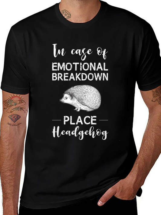 Emotional Breakdown Hedgehog Graphic Tee