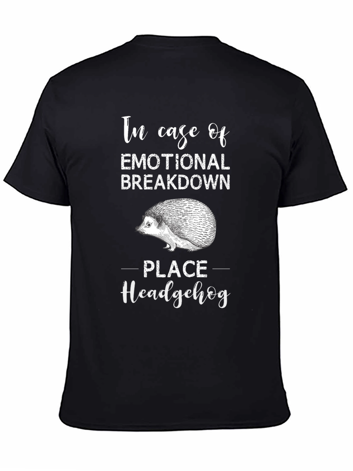 Emotional Breakdown Hedgehog Graphic Tee