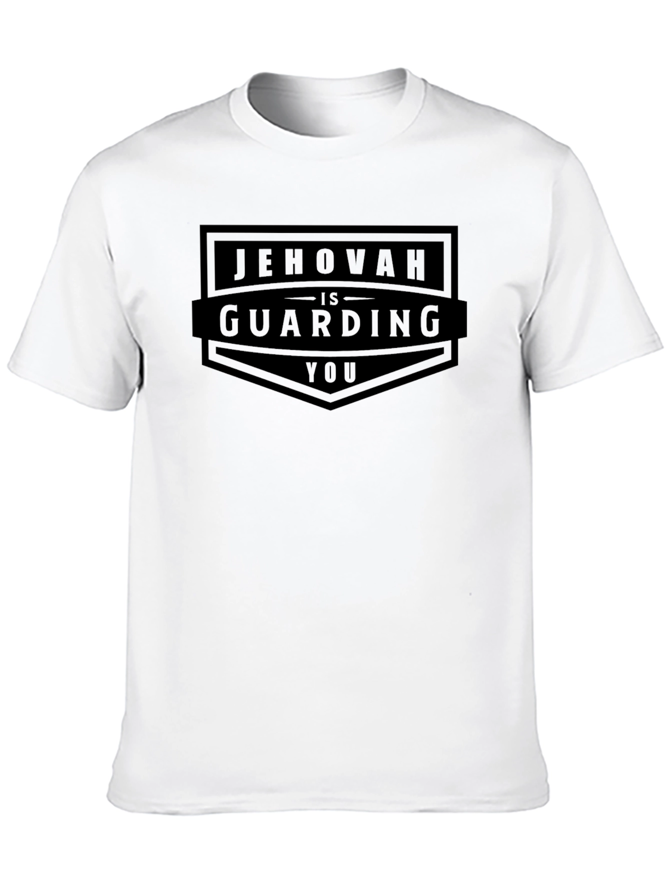 Jehovah is Guarding You - Black T-Shirt