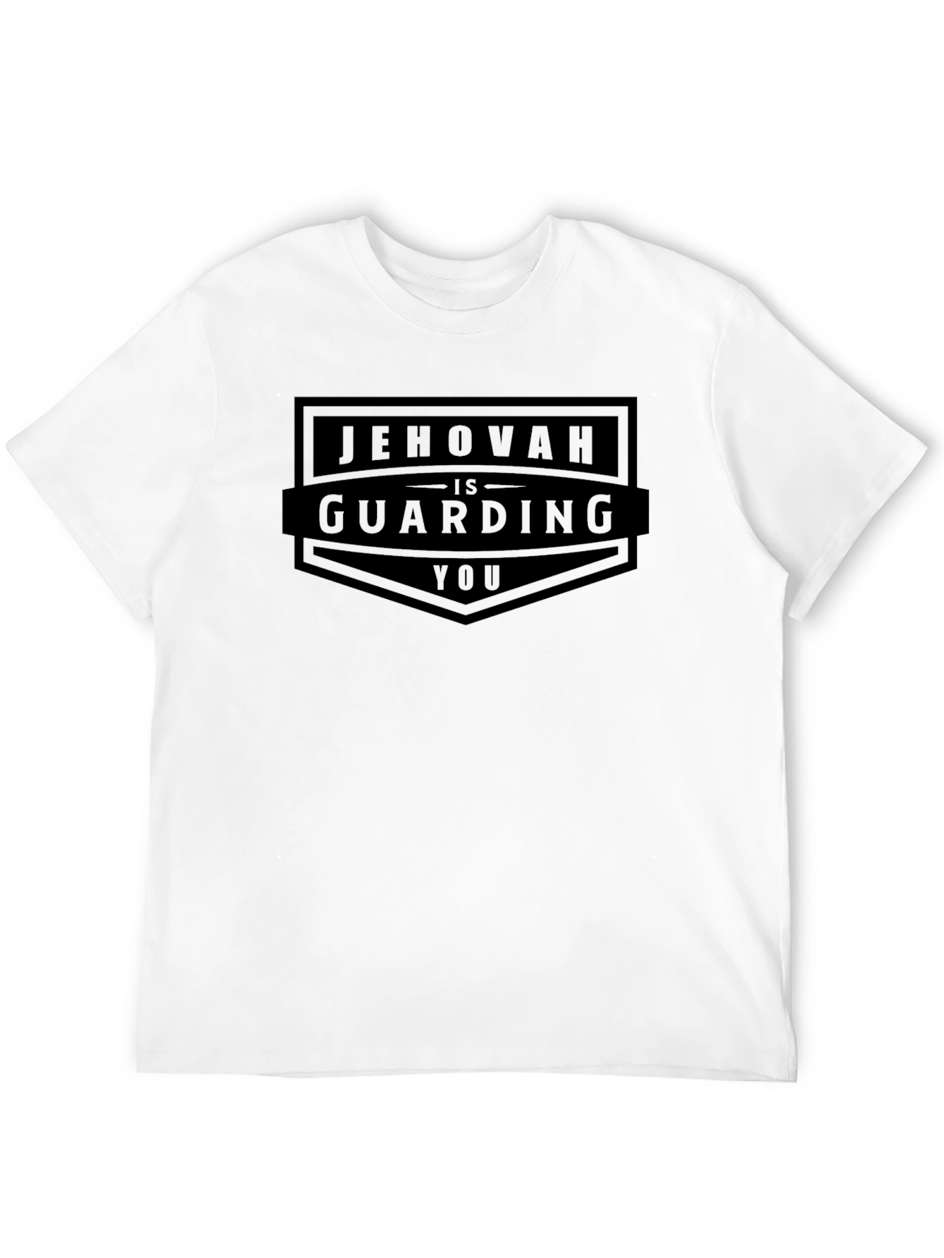 Jehovah is Guarding You - Black T-Shirt