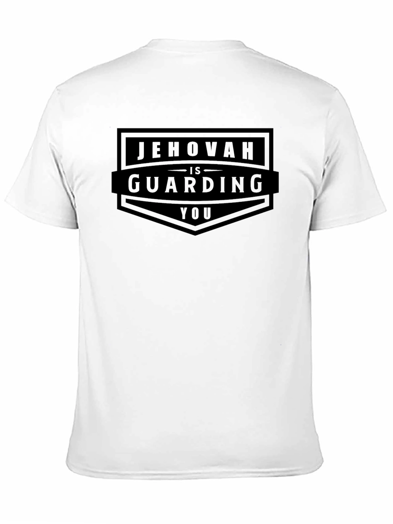 Jehovah is Guarding You - Black T-Shirt
