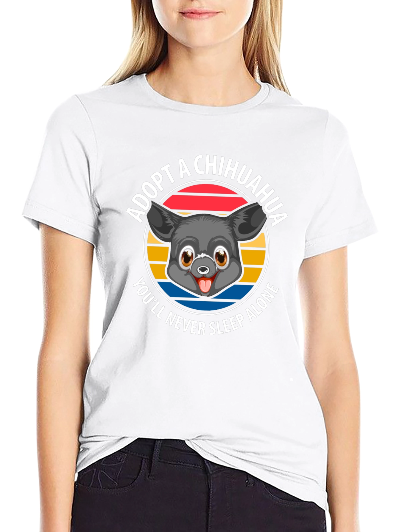 Adopt a Chihuahua T-Shirt - Never Sleep Alone