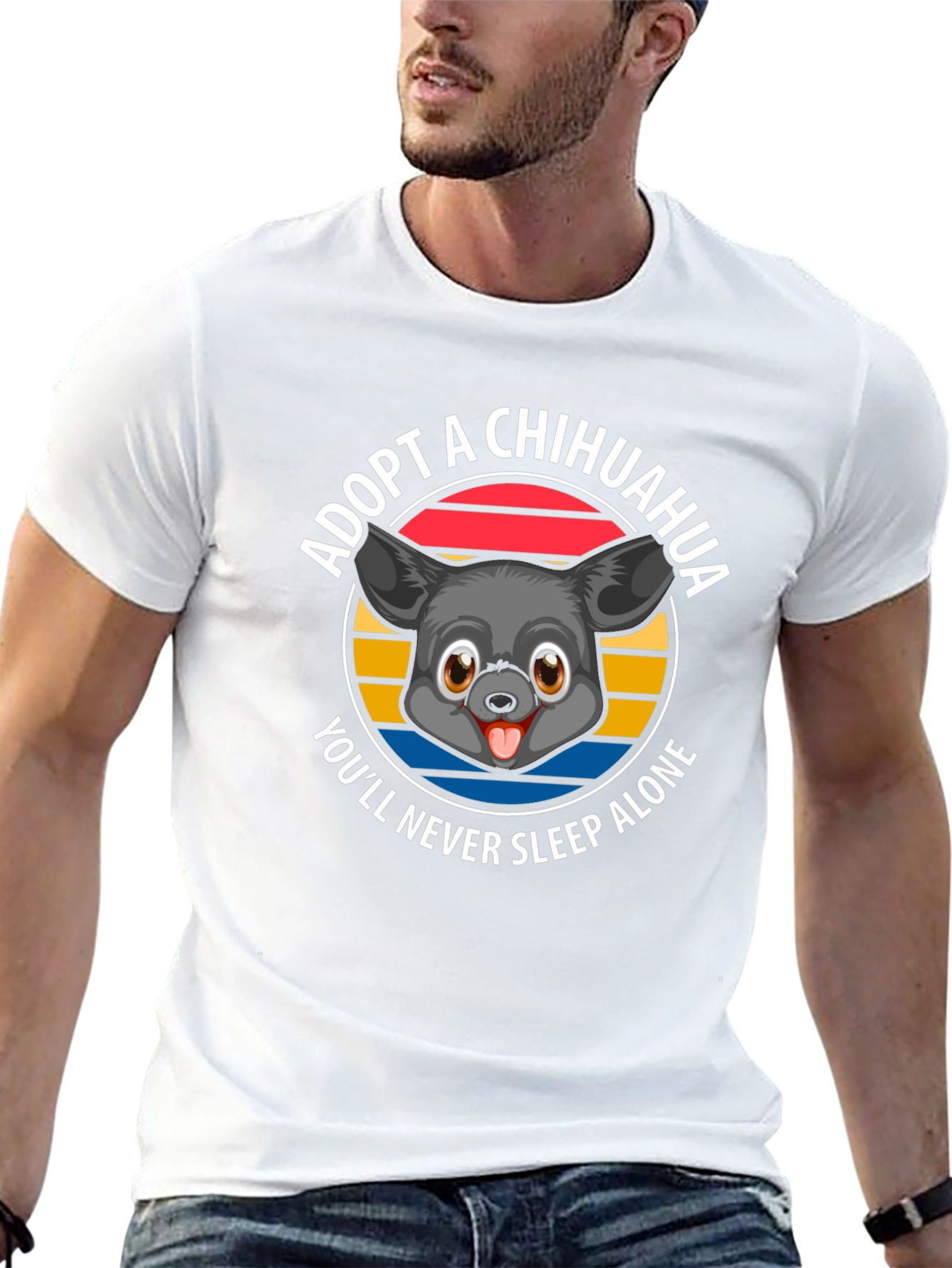 Adopt a Chihuahua T-Shirt - Never Sleep Alone