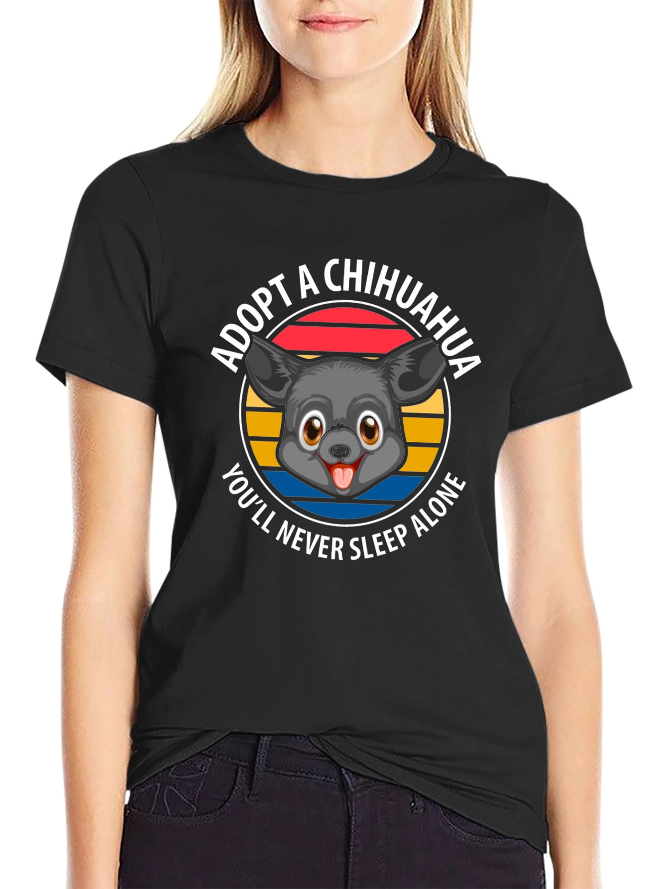 Adopt a Chihuahua T-Shirt - Never Sleep Alone