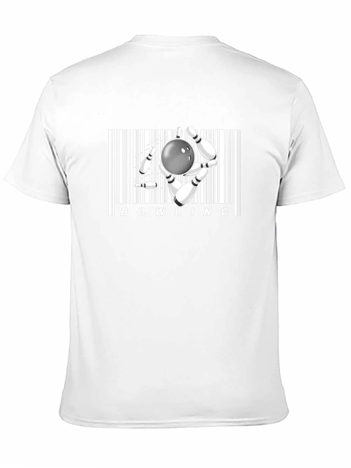 Bowling Barcode Graphic Tee - Strike Style