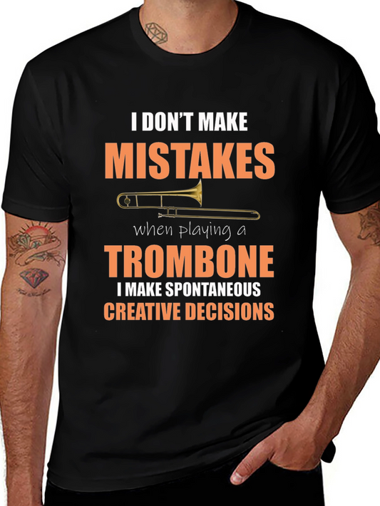 Funny Trombone Player T-Shirt - Creative Decisions
