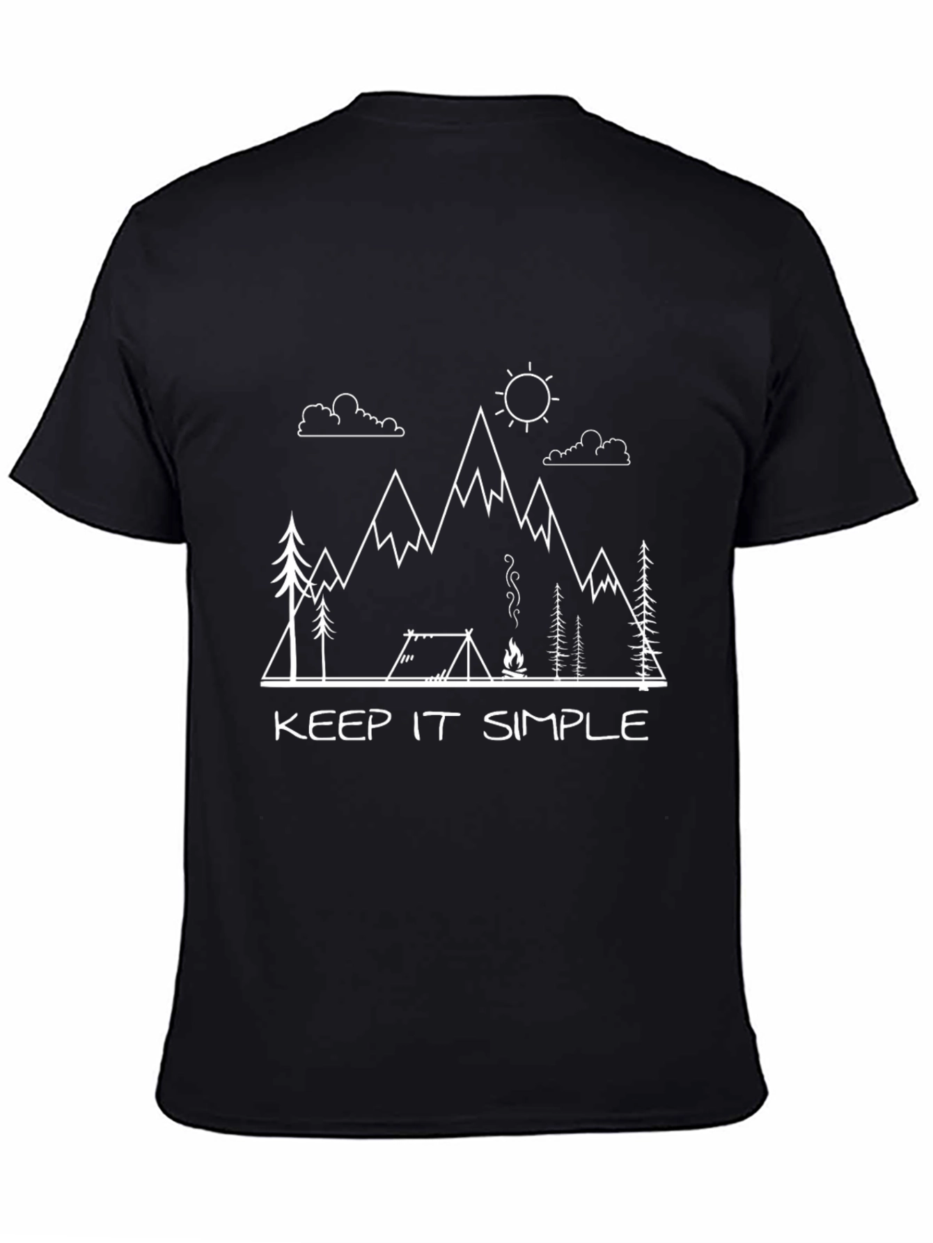 Keep It Simple Camping Graphic Tee