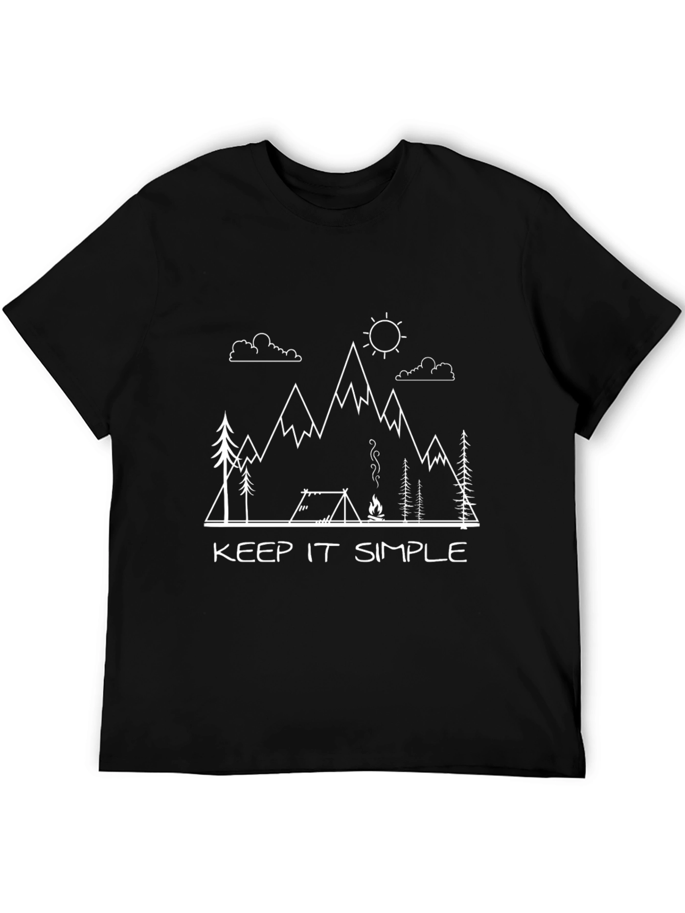 Keep It Simple Camping Graphic Tee