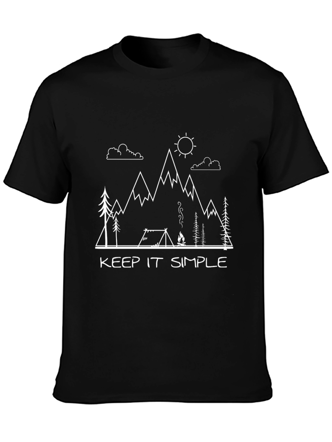 Keep It Simple Camping Graphic Tee