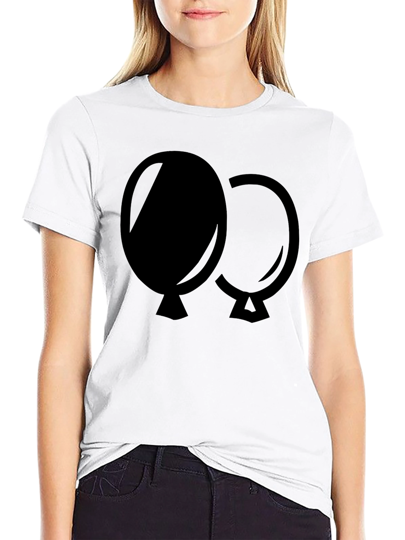 Balloon Graphic Black T-Shirt