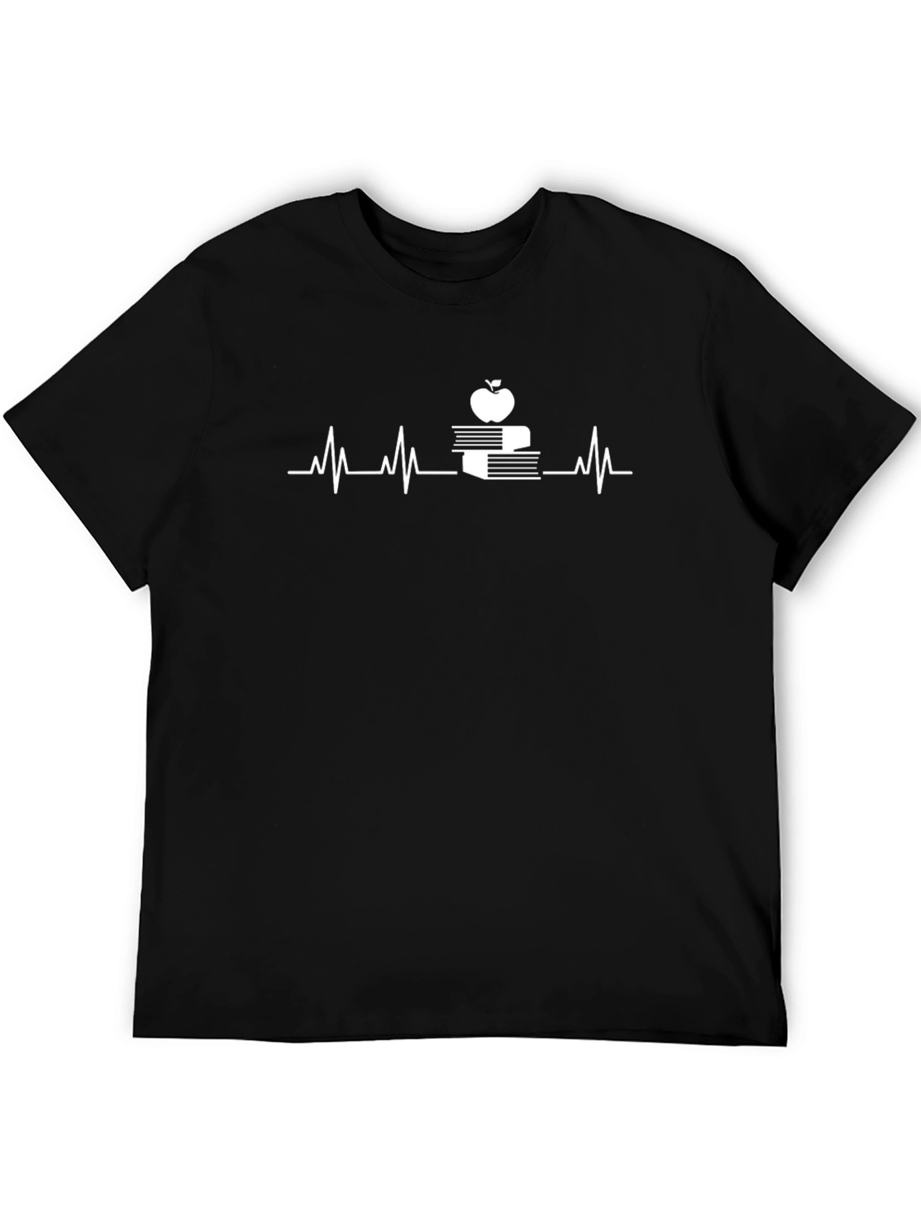 Teachers Heartbeat T-Shirt - Apple & Books Design