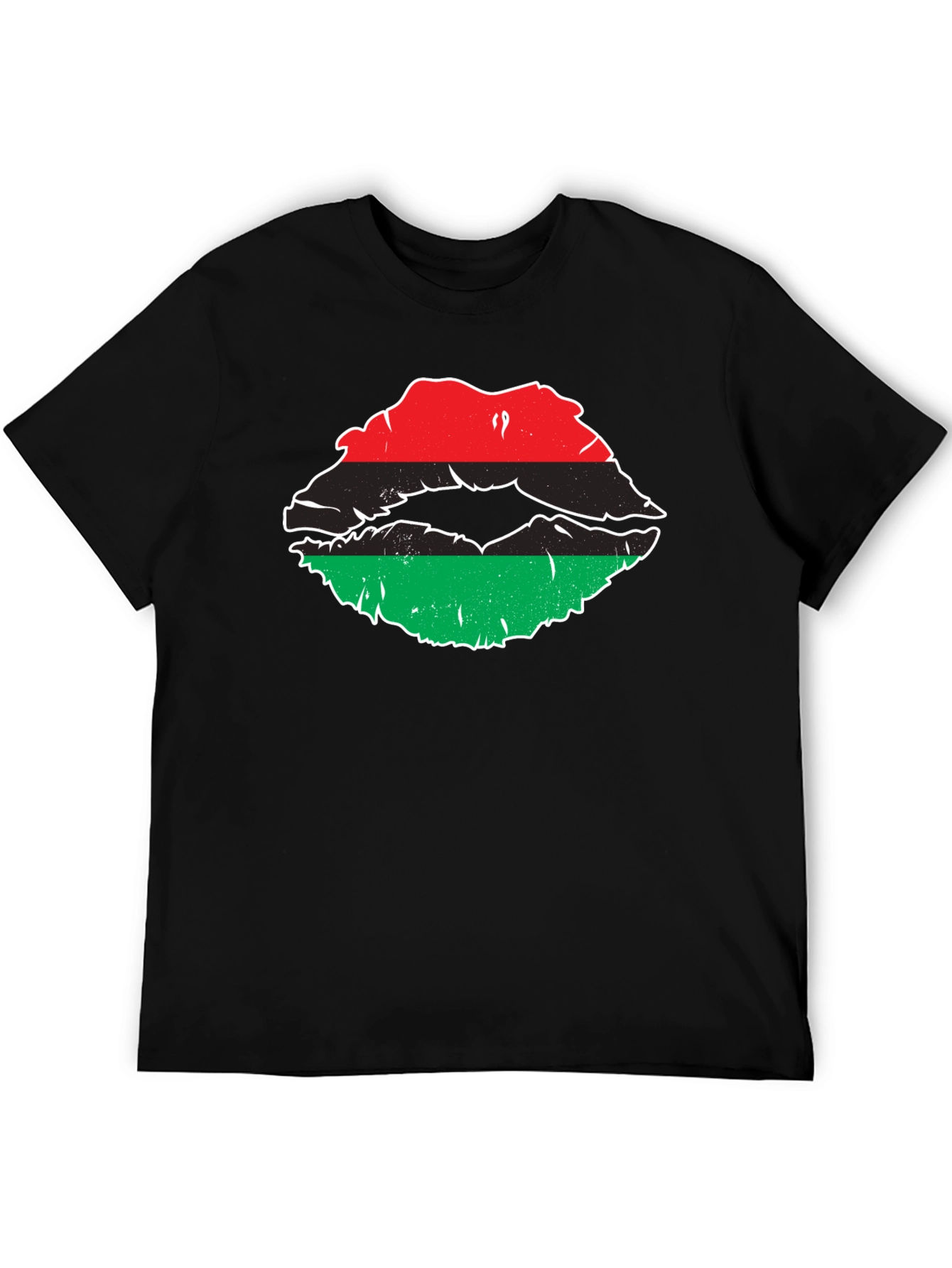 Pan African Lips T-Shirt - Black Pride Tee