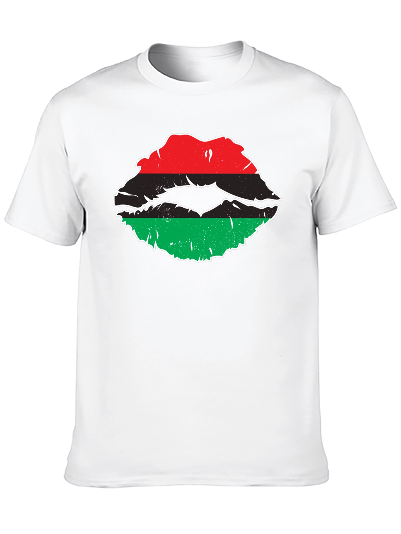 Pan African Lips T-Shirt - Black Pride Tee