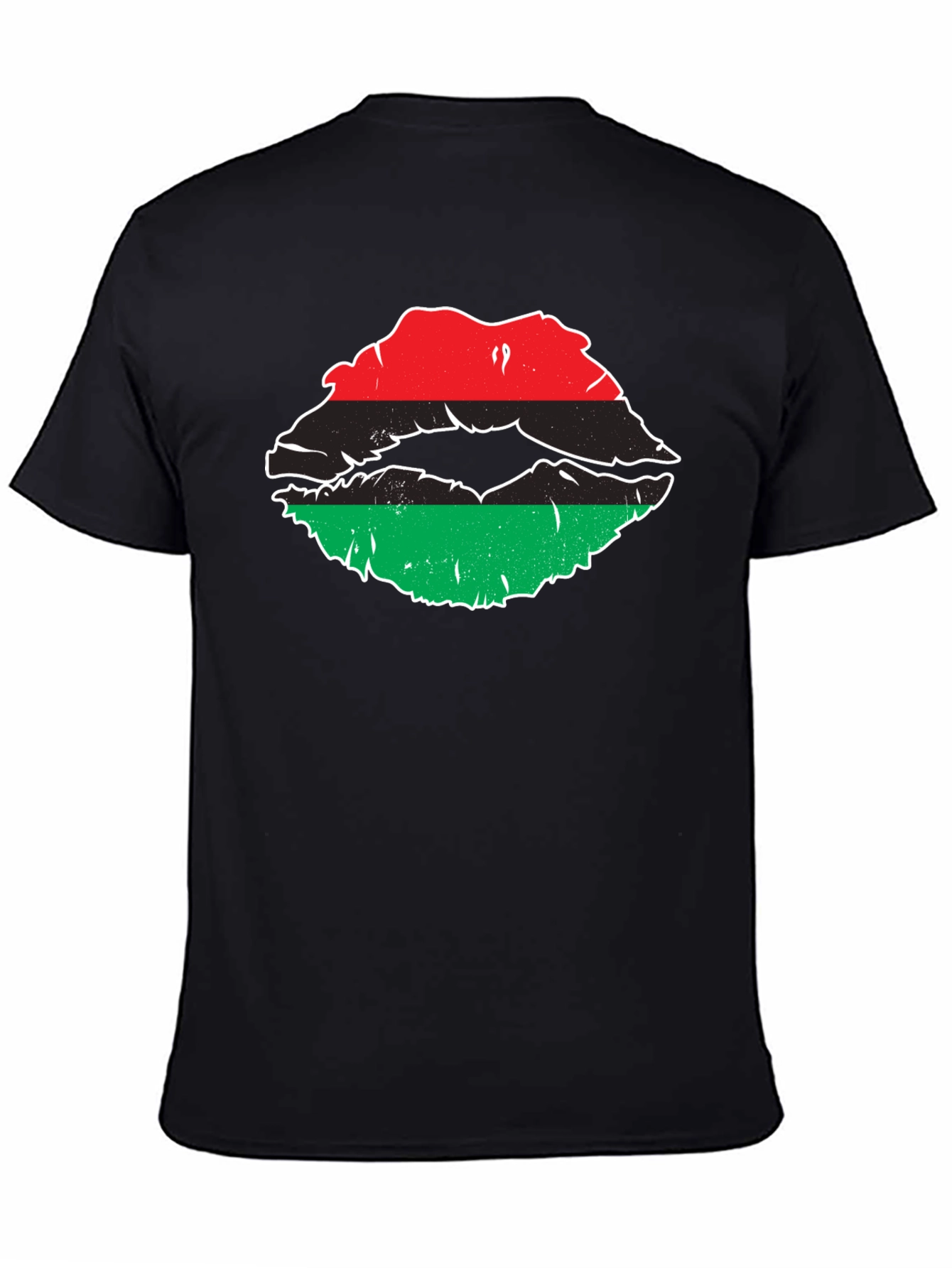 Pan African Lips T-Shirt - Black Pride Tee