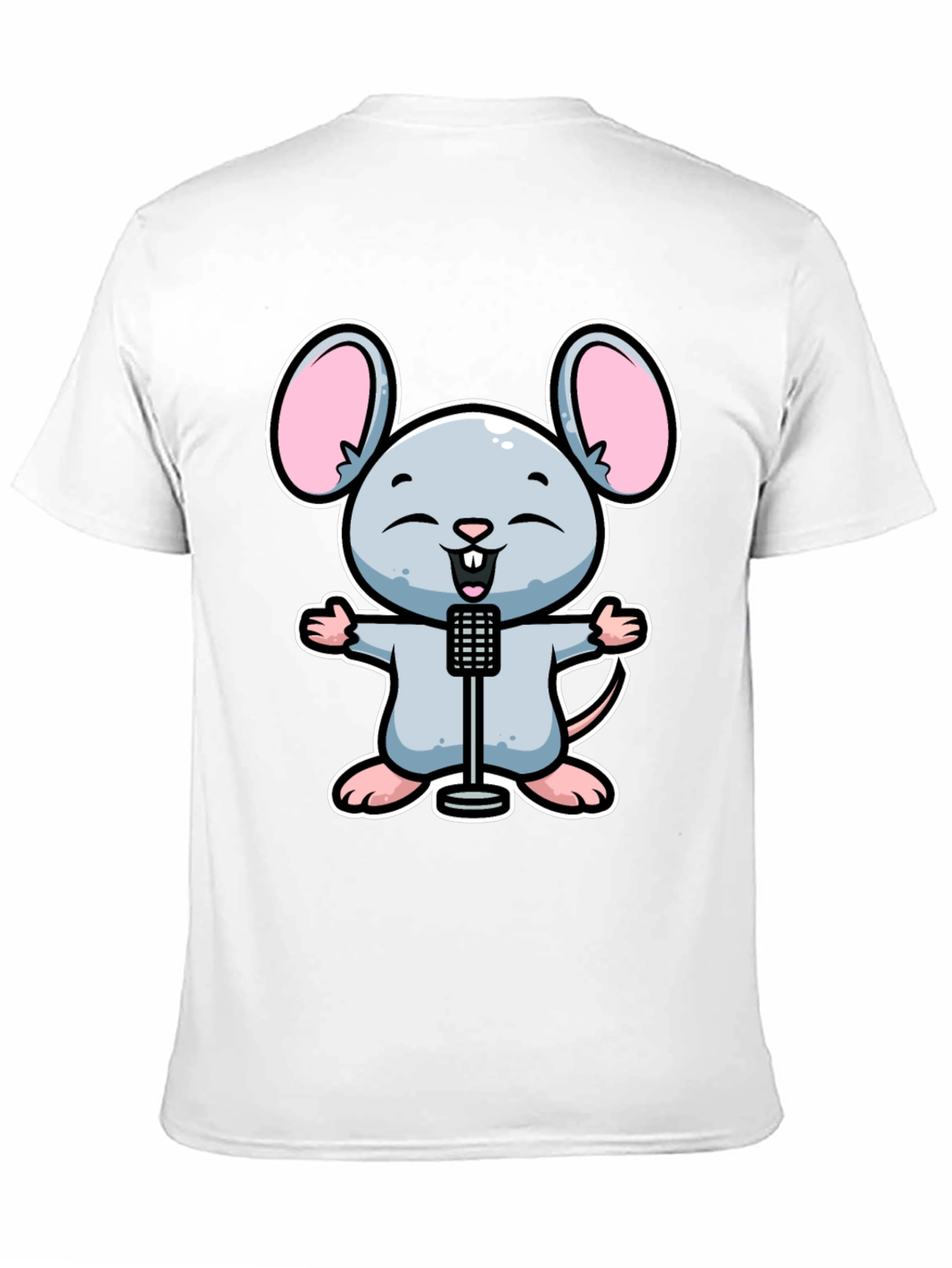 Cartoon Mouse Singer T-Shirt