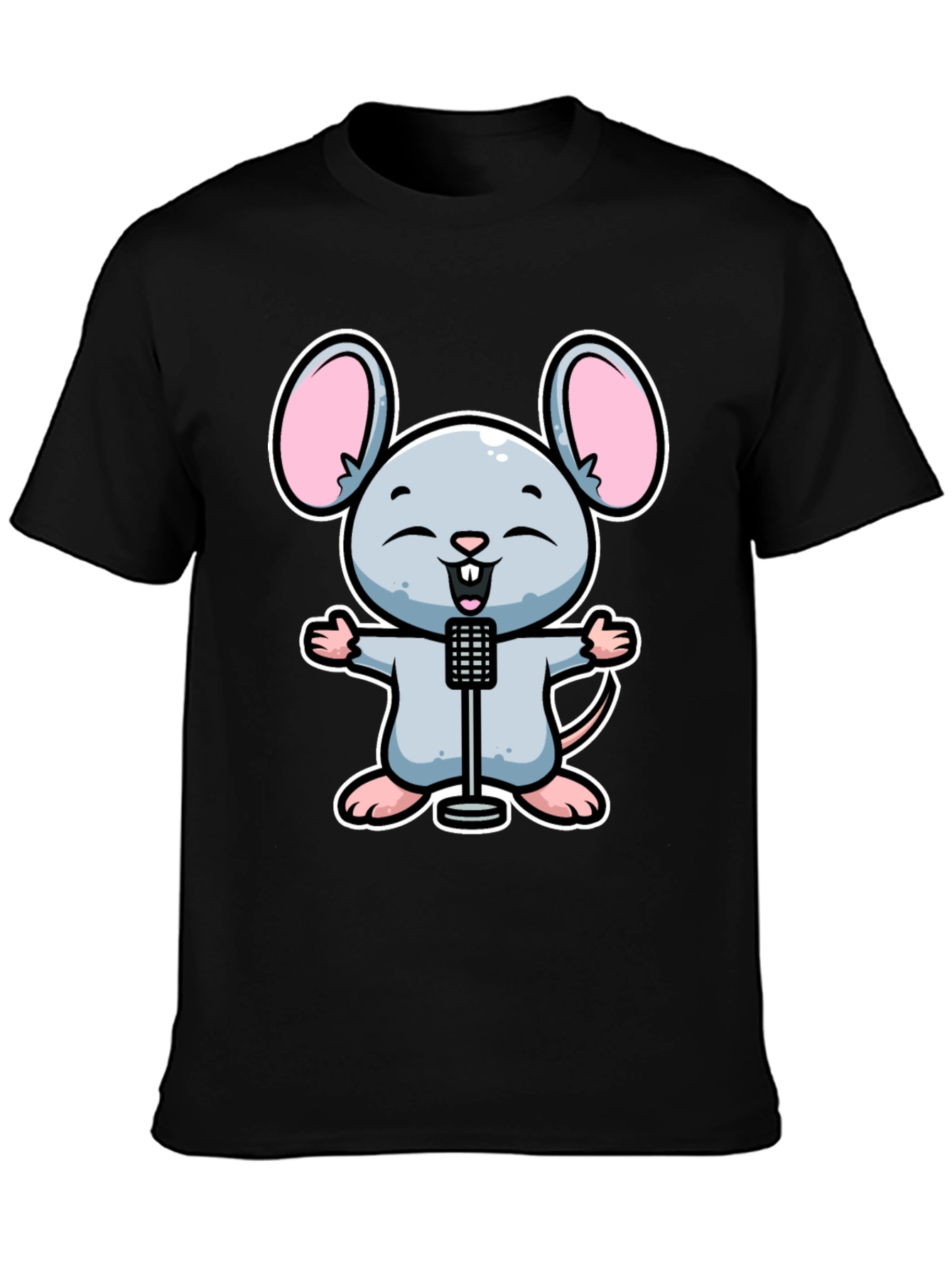 Cartoon Mouse Singer T-Shirt