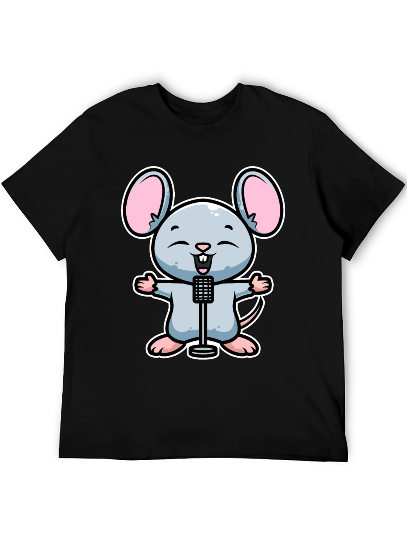 Cartoon Mouse Singer T-Shirt