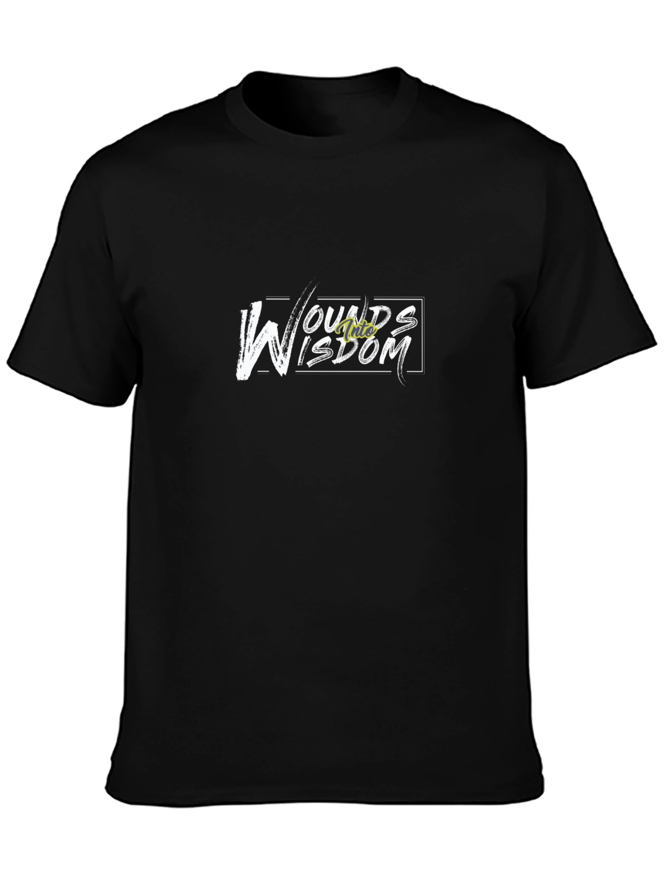 Wounds Into Wisdom Graphic T-Shirt - Unisex Black Tee