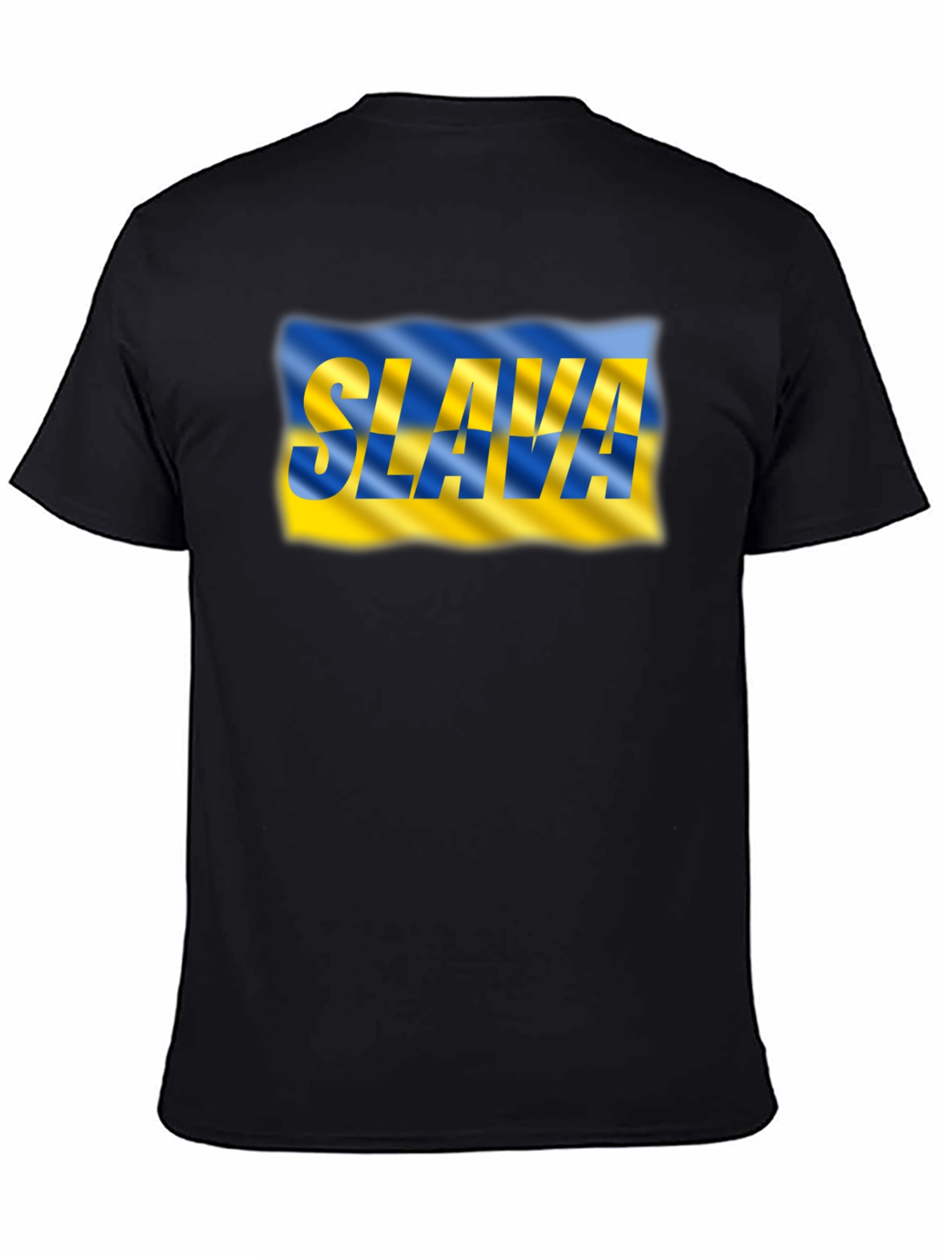 Slava Ukraine Graphic Tee - Patriotic Black T-Shirt