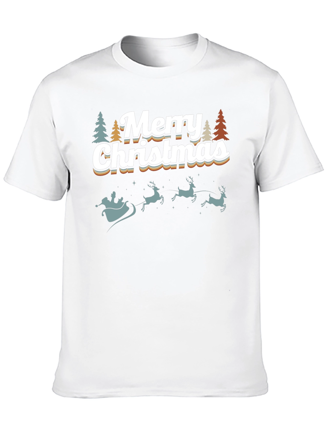 Retro Merry Christmas Graphic Tee