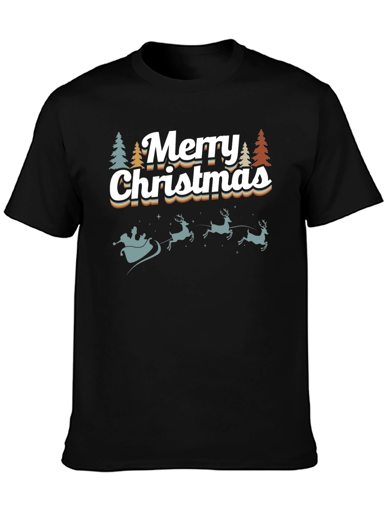 Retro Merry Christmas Graphic Tee
