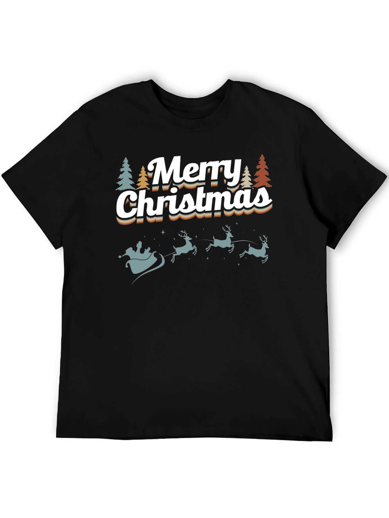 Retro Merry Christmas Graphic Tee