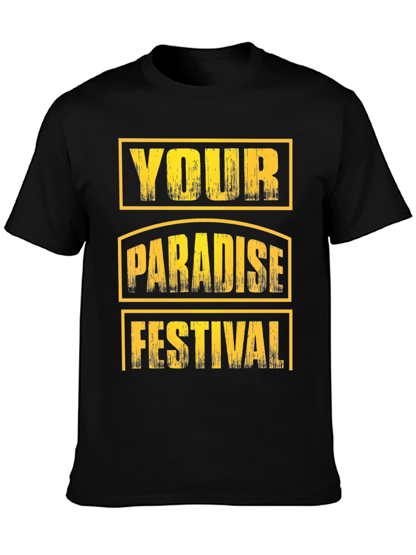Your Paradise Festival Black Graphic Tee
