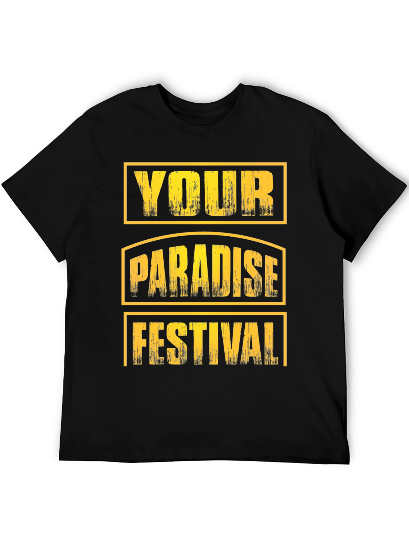 Your Paradise Festival Black Graphic Tee