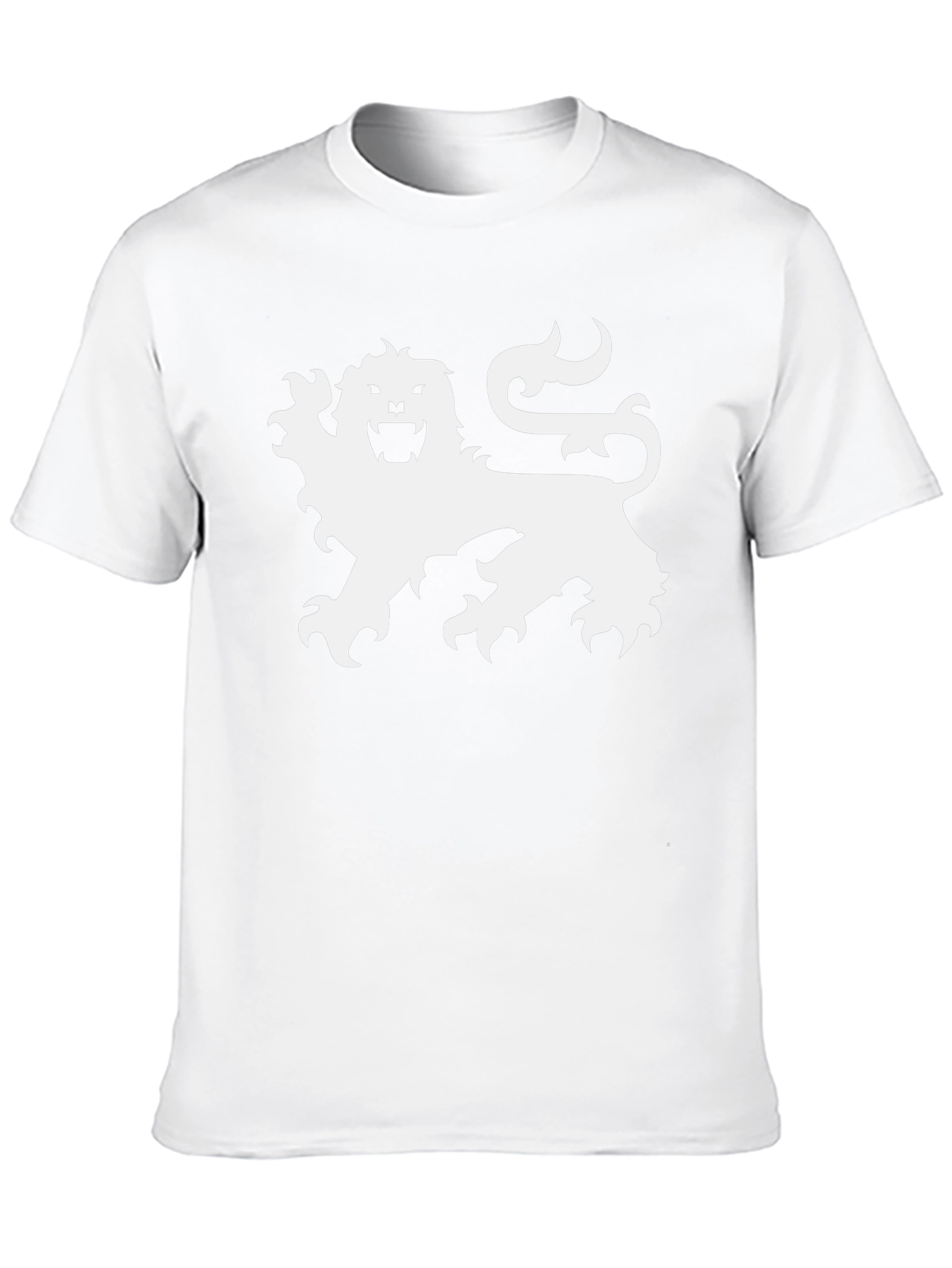 Black T-Shirt with Lion Graphic