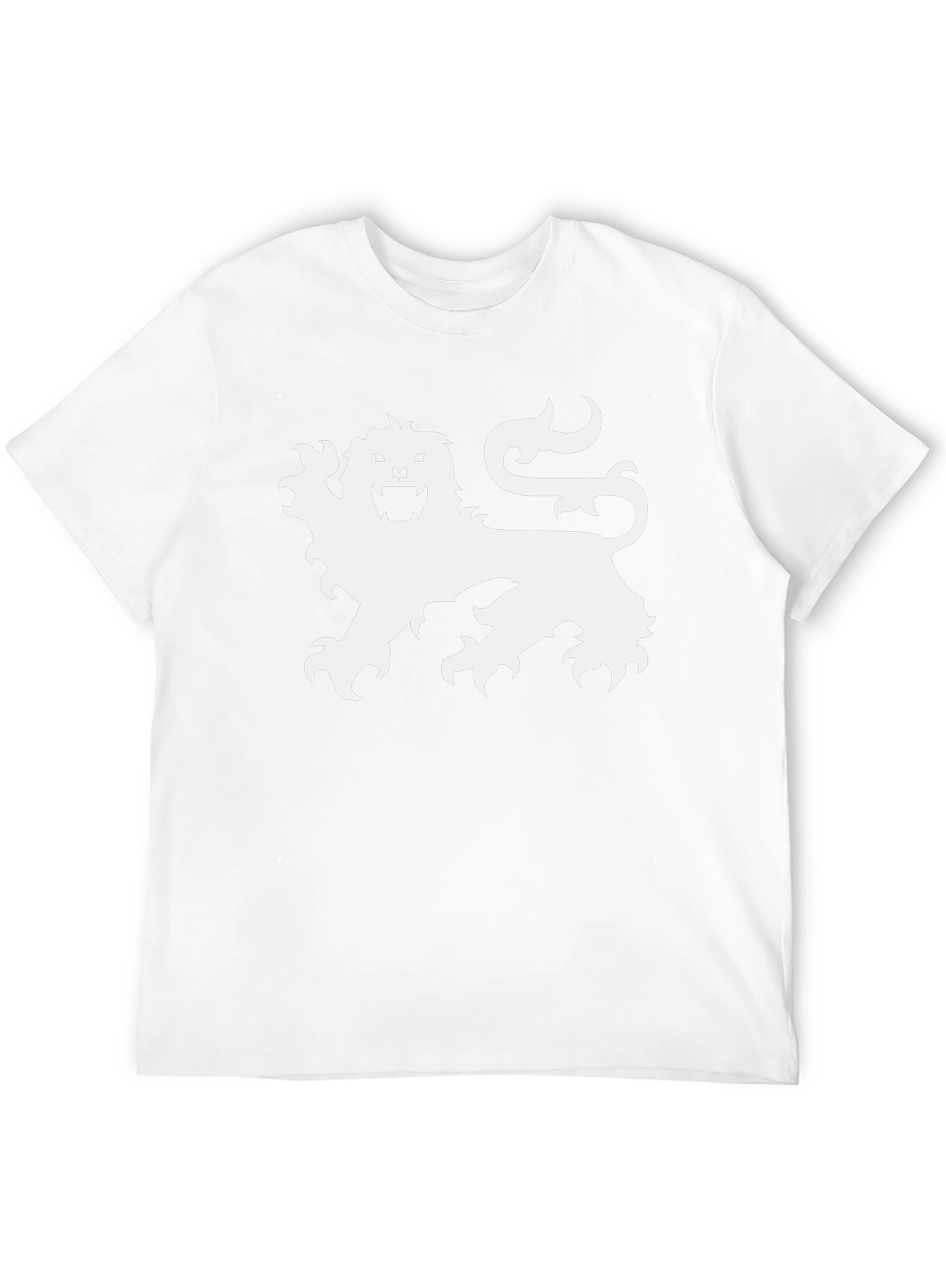 Black T-Shirt with Lion Graphic