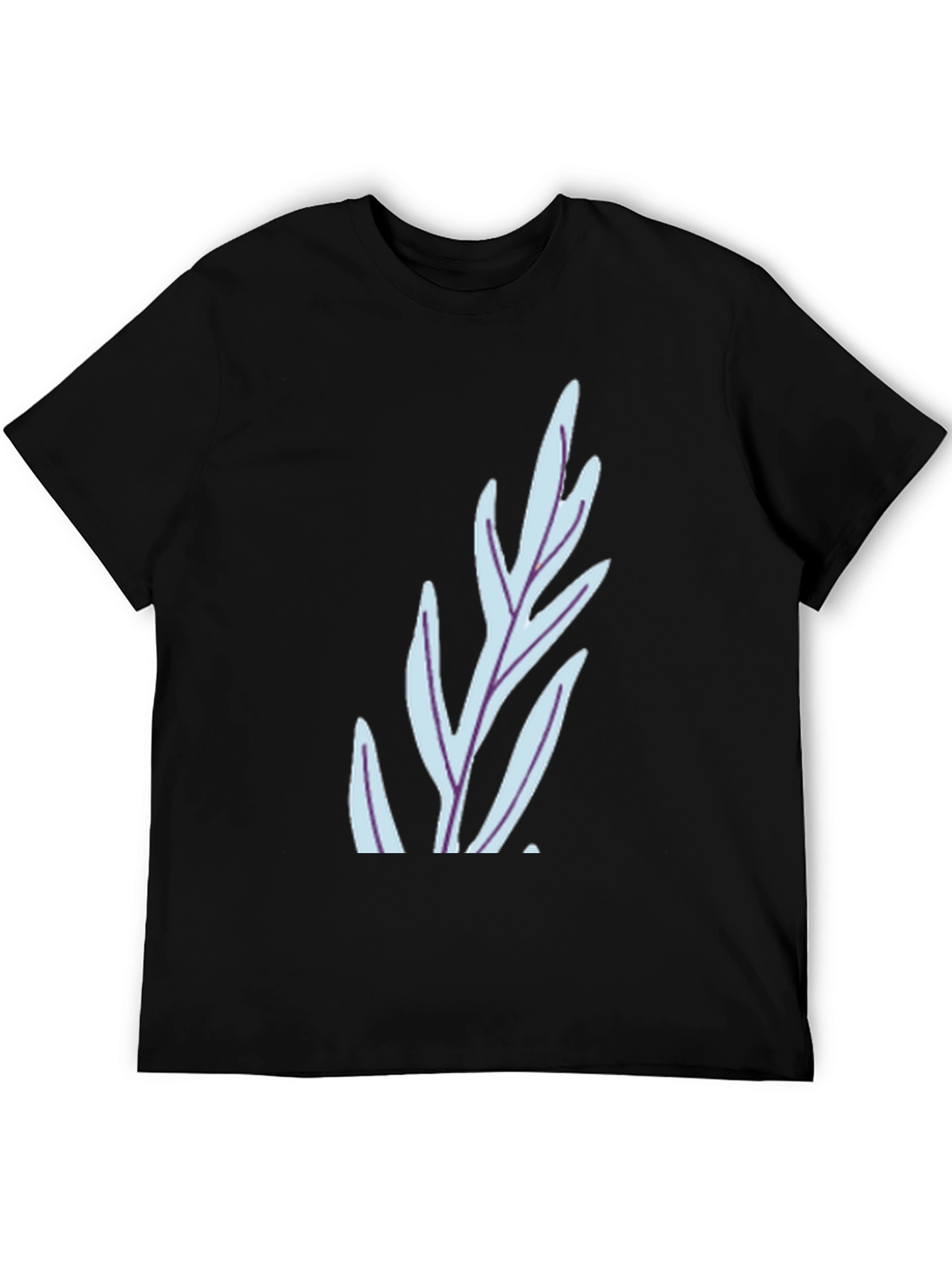 Leaf Graphic Black T-Shirt - Stylish Casual Wear