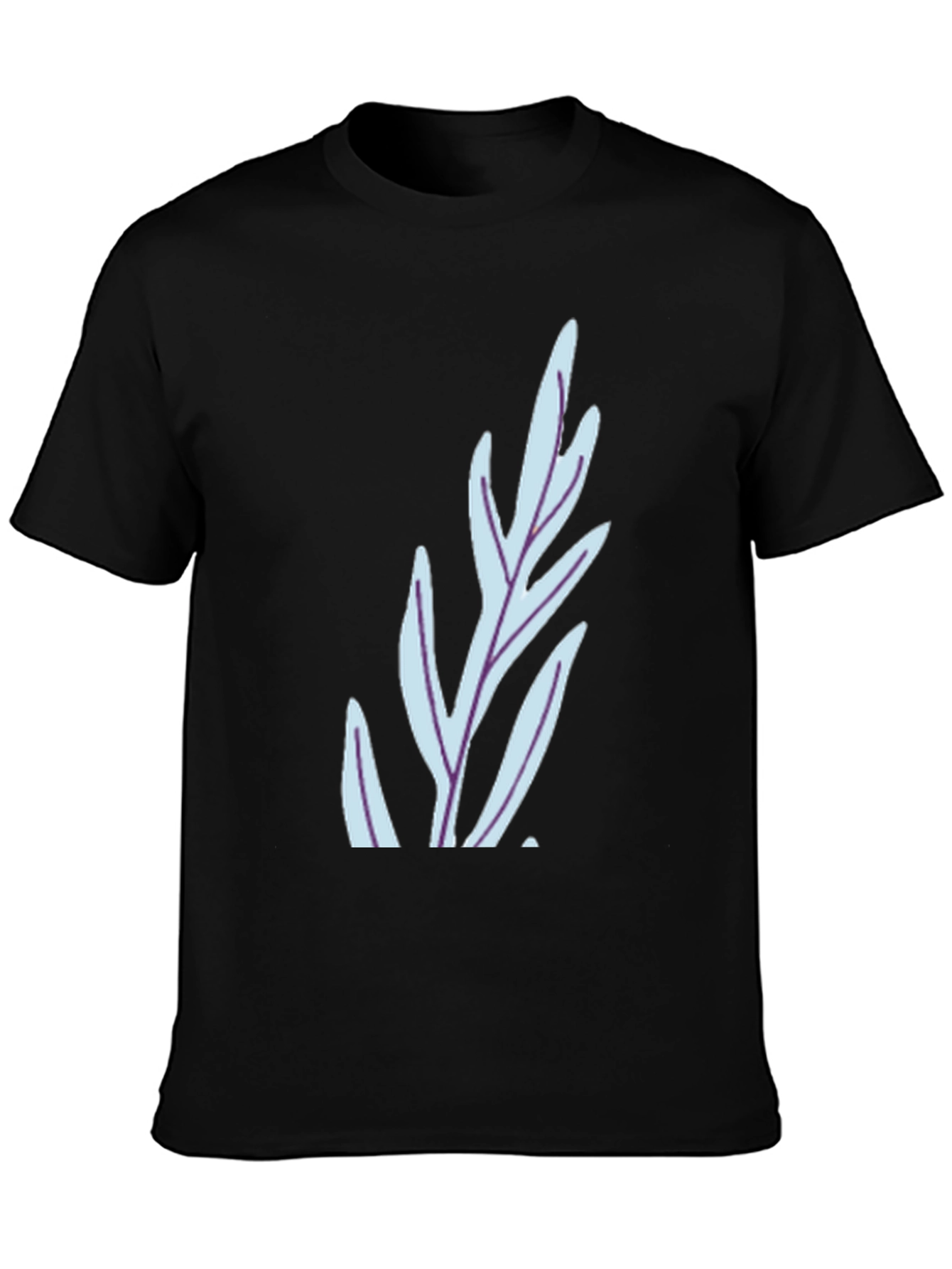 Leaf Graphic Black T-Shirt - Stylish Casual Wear