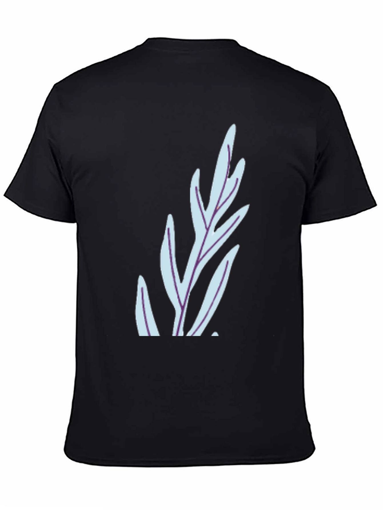 Leaf Graphic Black T-Shirt - Stylish Casual Wear